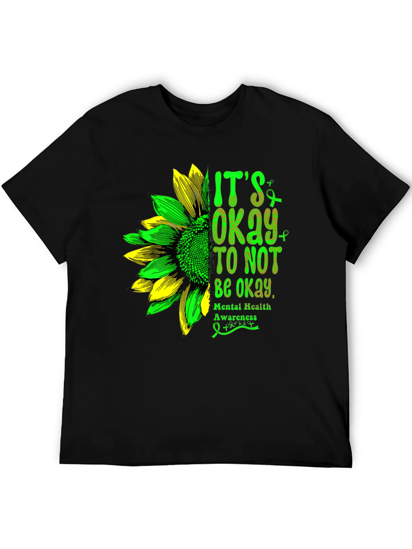 Mental Health Awareness Sunflower Graphic Tee