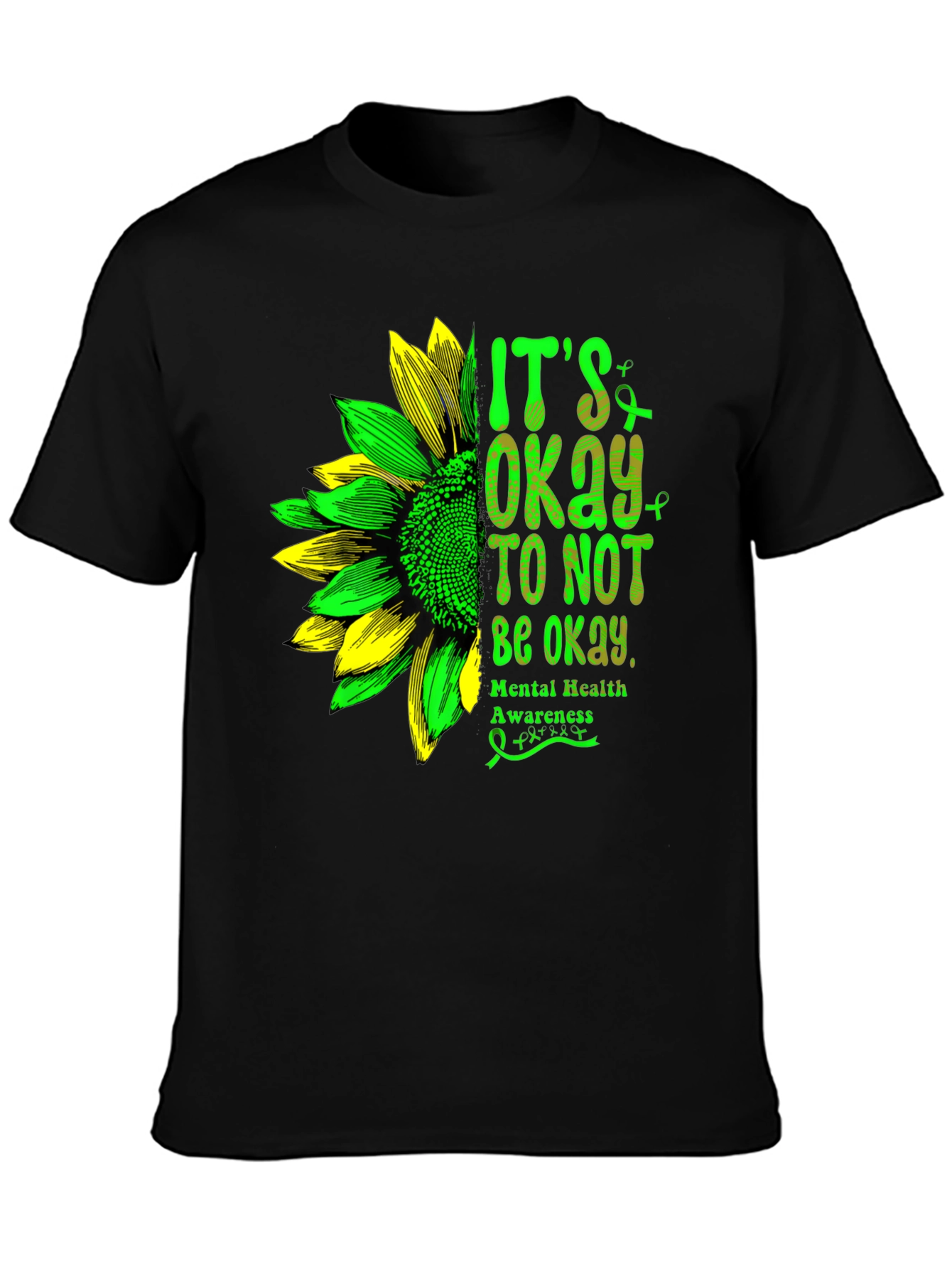 Mental Health Awareness Sunflower Graphic Tee