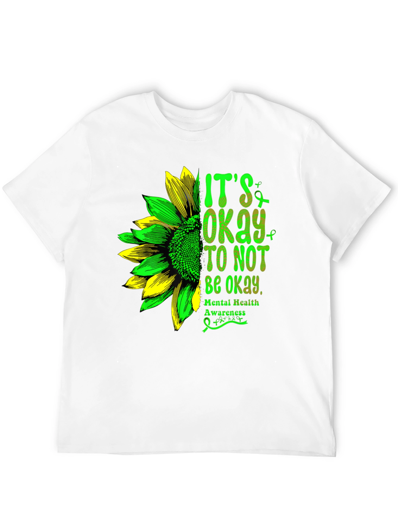 Mental Health Awareness Sunflower Graphic Tee