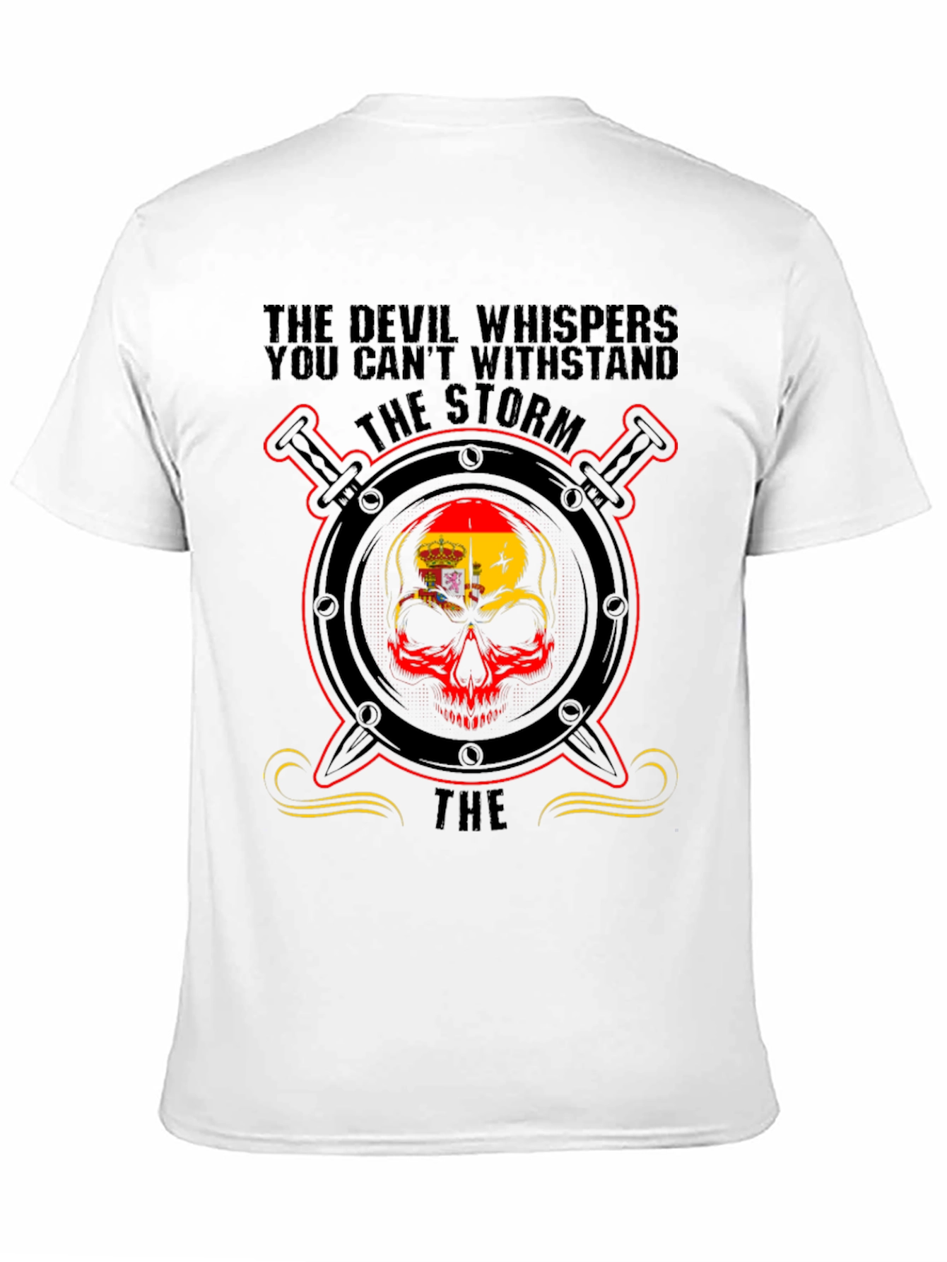 Storm Skull Graphic Tee - Devil Whispers Design