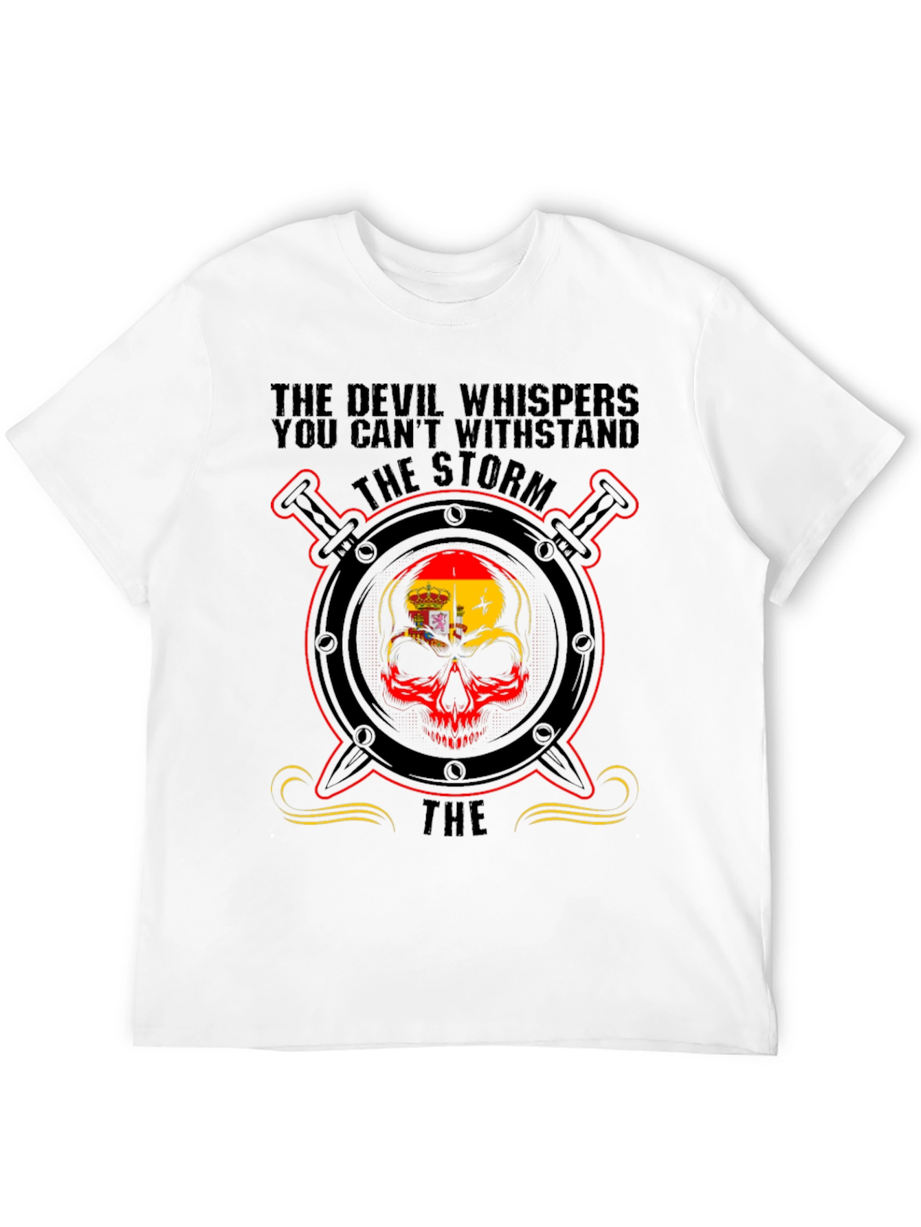 Storm Skull Graphic Tee - Devil Whispers Design