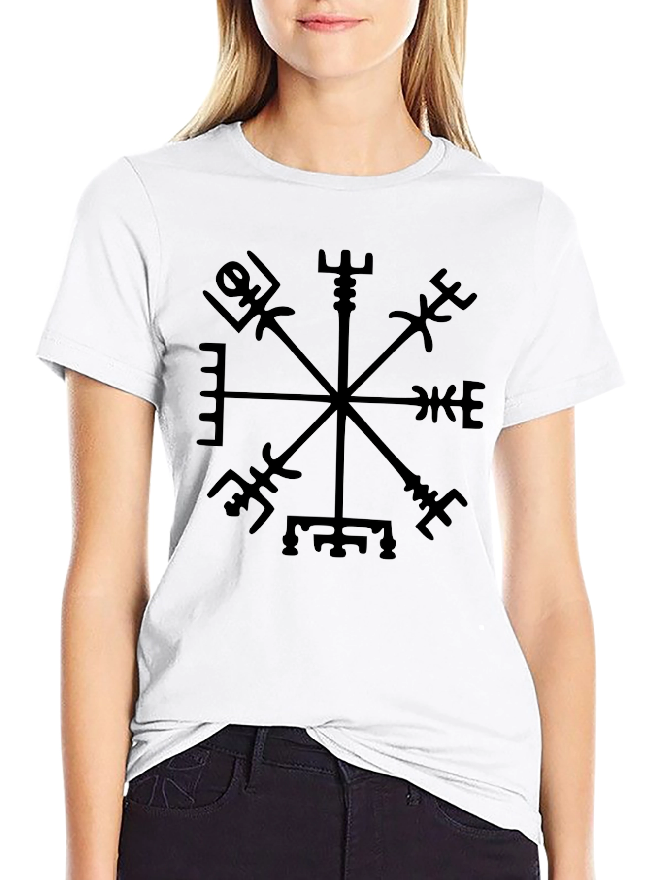 Viking Compass T-Shirt - Rune Design