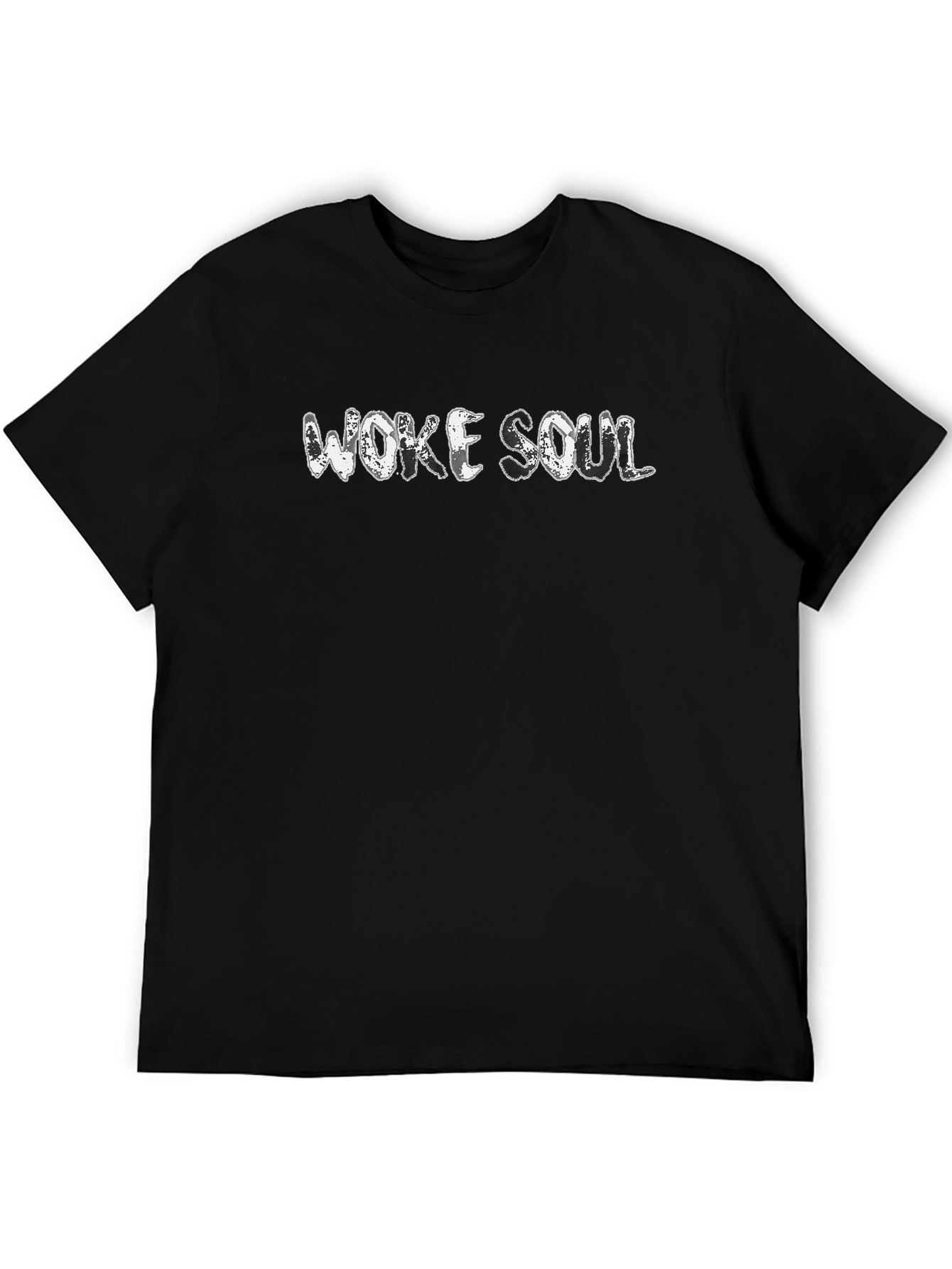 Woke Soul Black Graphic Tee - Stylish Comfort