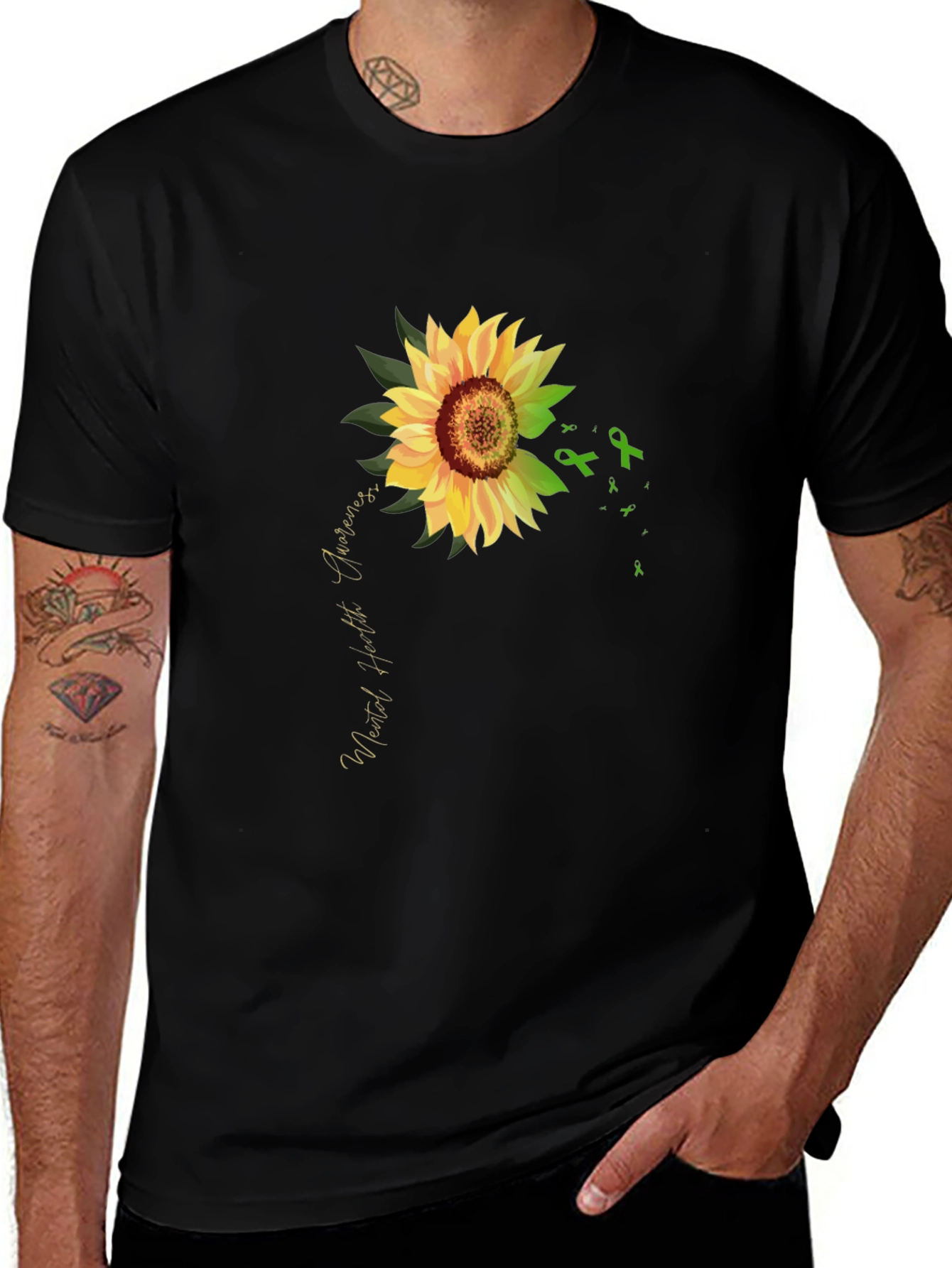 Mental Health Awareness Sunflower T-Shirt