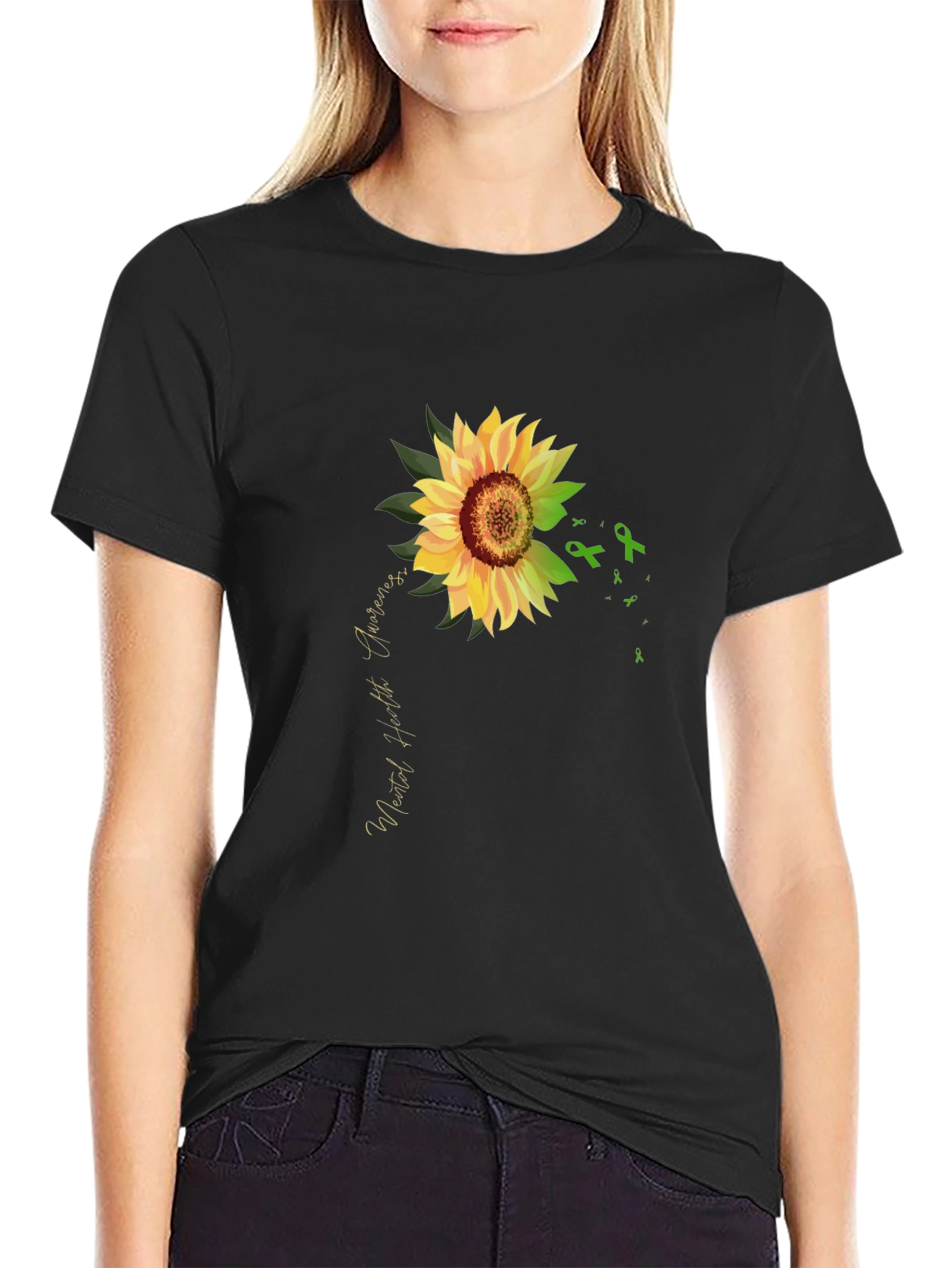 Mental Health Awareness Sunflower T-Shirt