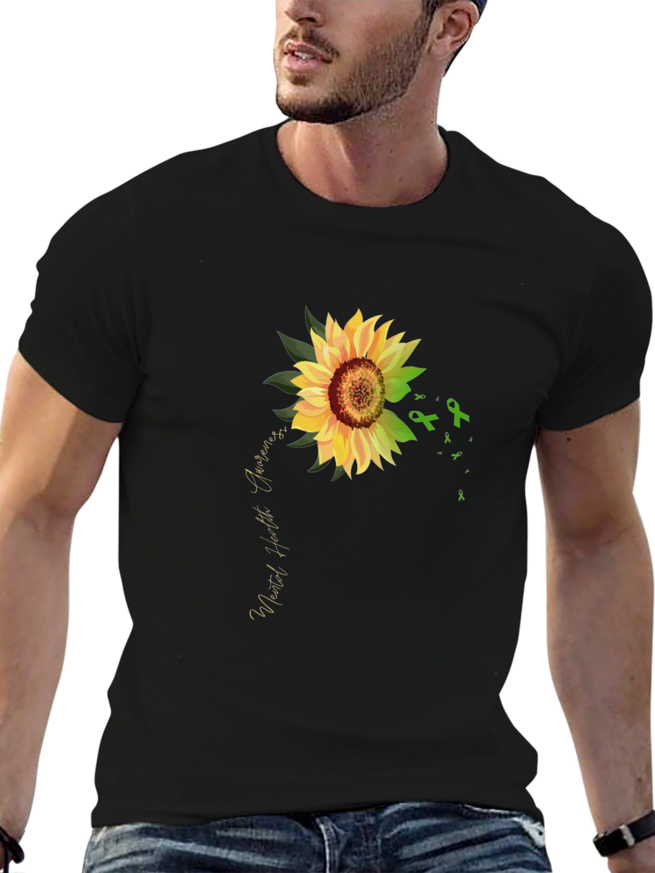 Mental Health Awareness Sunflower T-Shirt