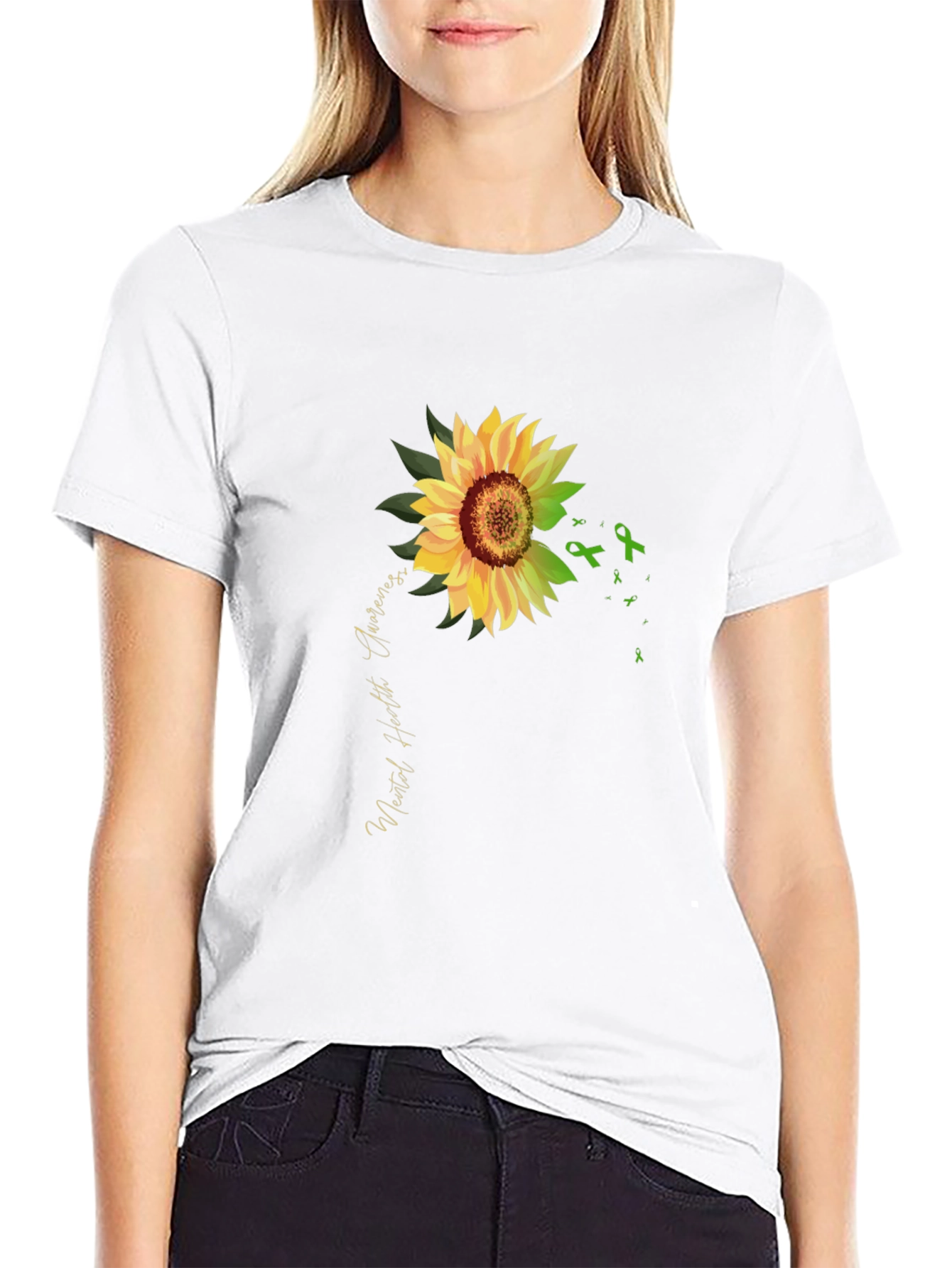 Mental Health Awareness Sunflower T-Shirt