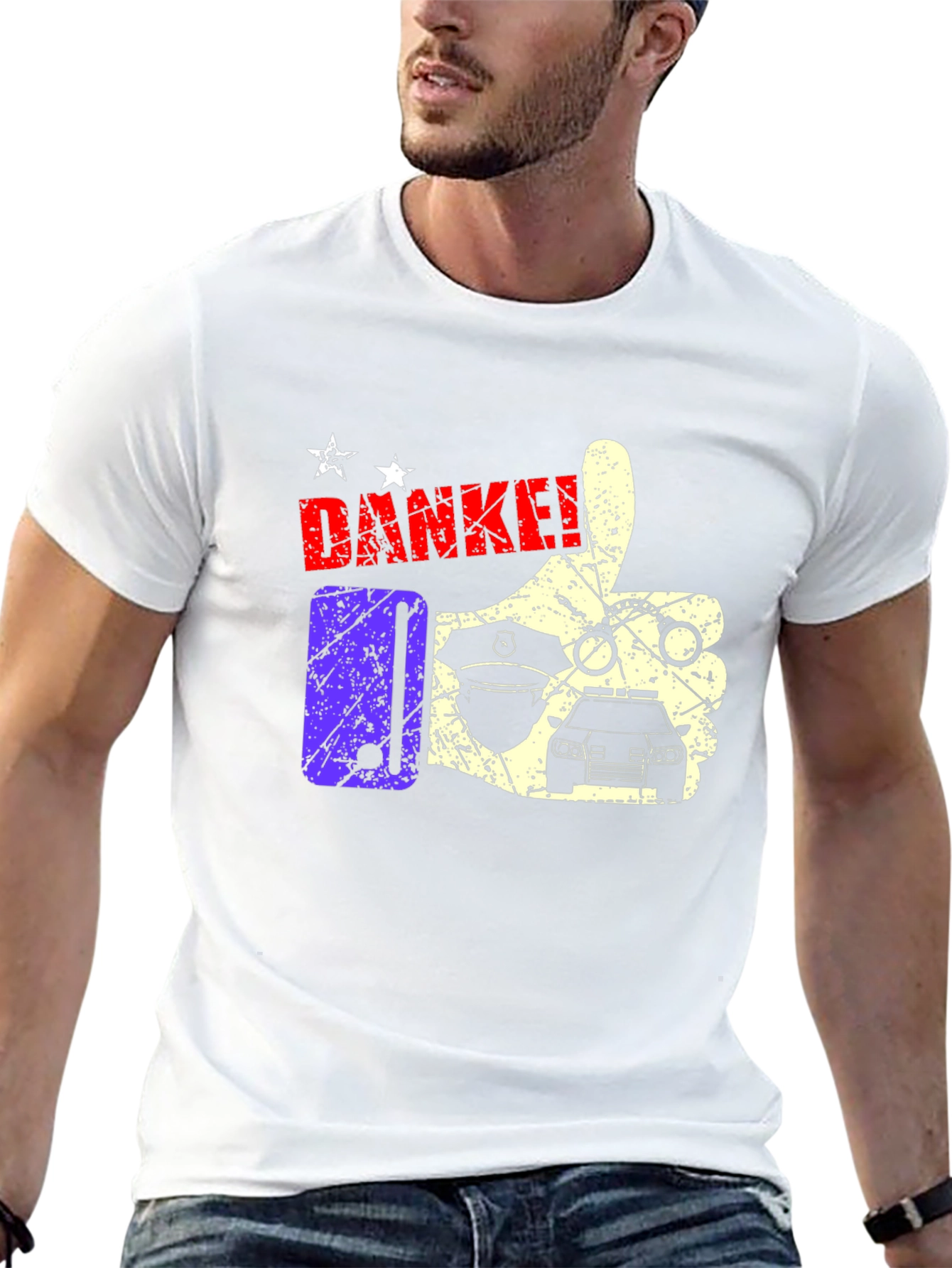 Police Danke T-Shirt - Law Enforcement Appreciation Tee