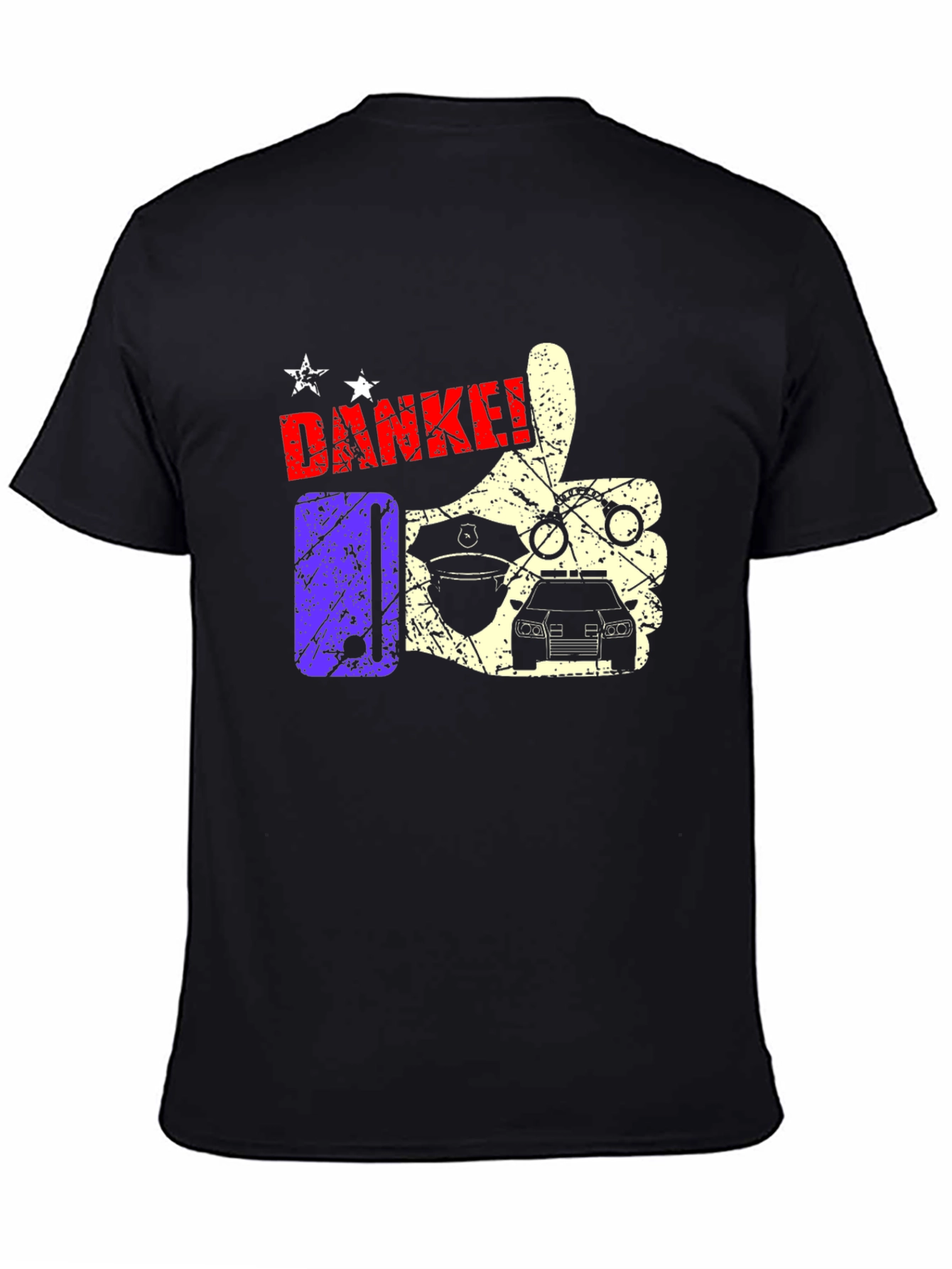 Police Danke T-Shirt - Law Enforcement Appreciation Tee