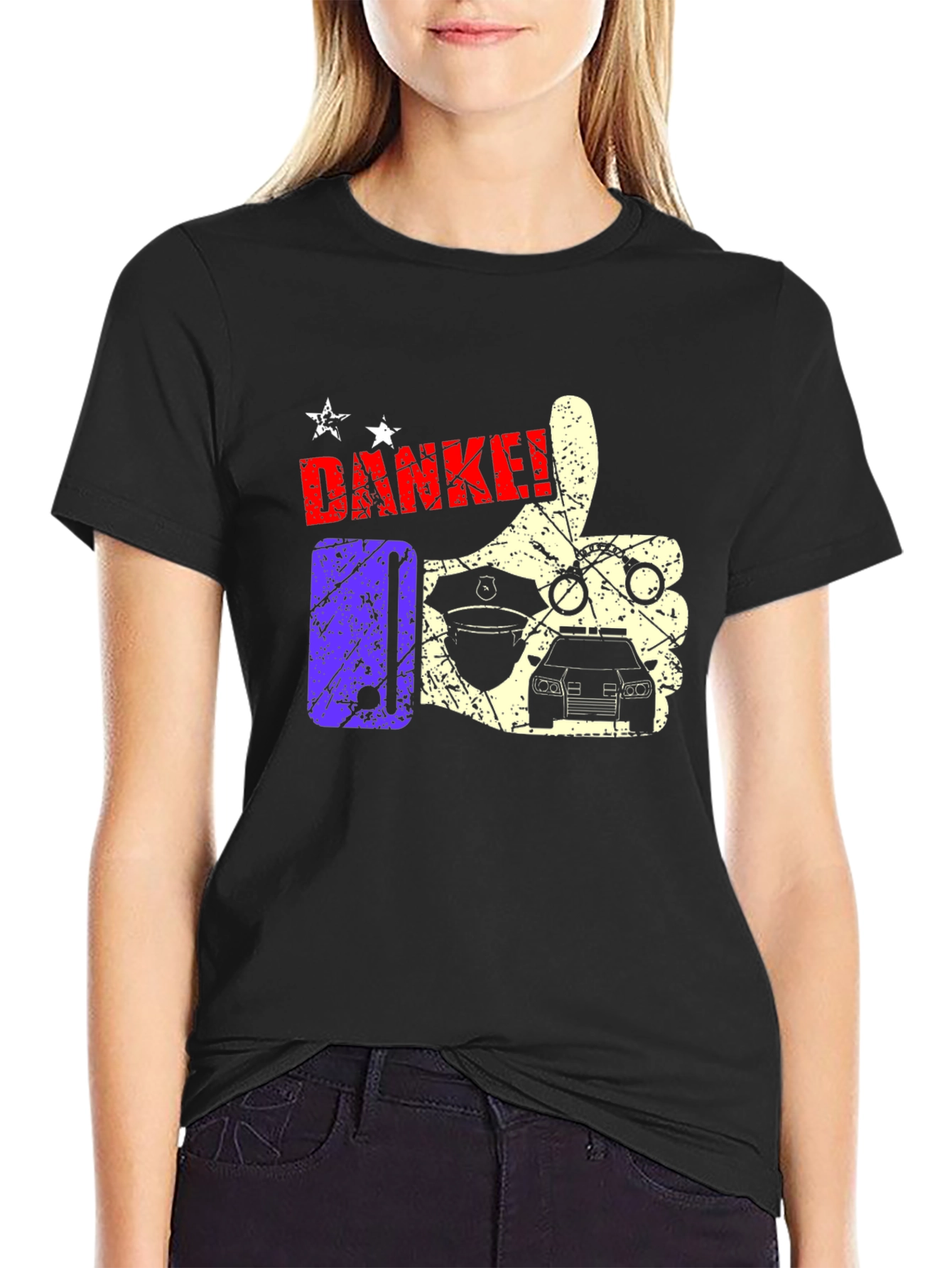 Police Danke T-Shirt - Law Enforcement Appreciation Tee