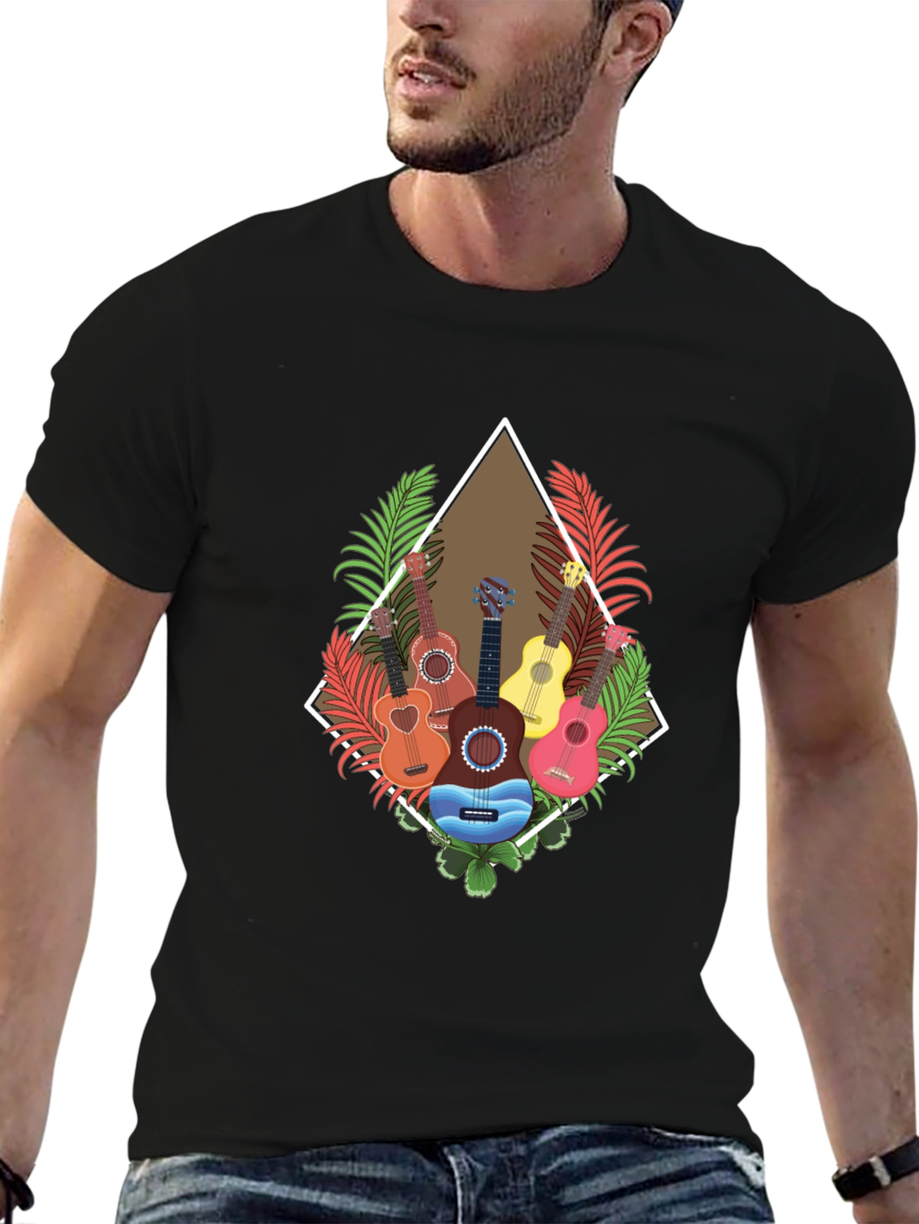 Tropical Guitar T-Shirt: Island Style