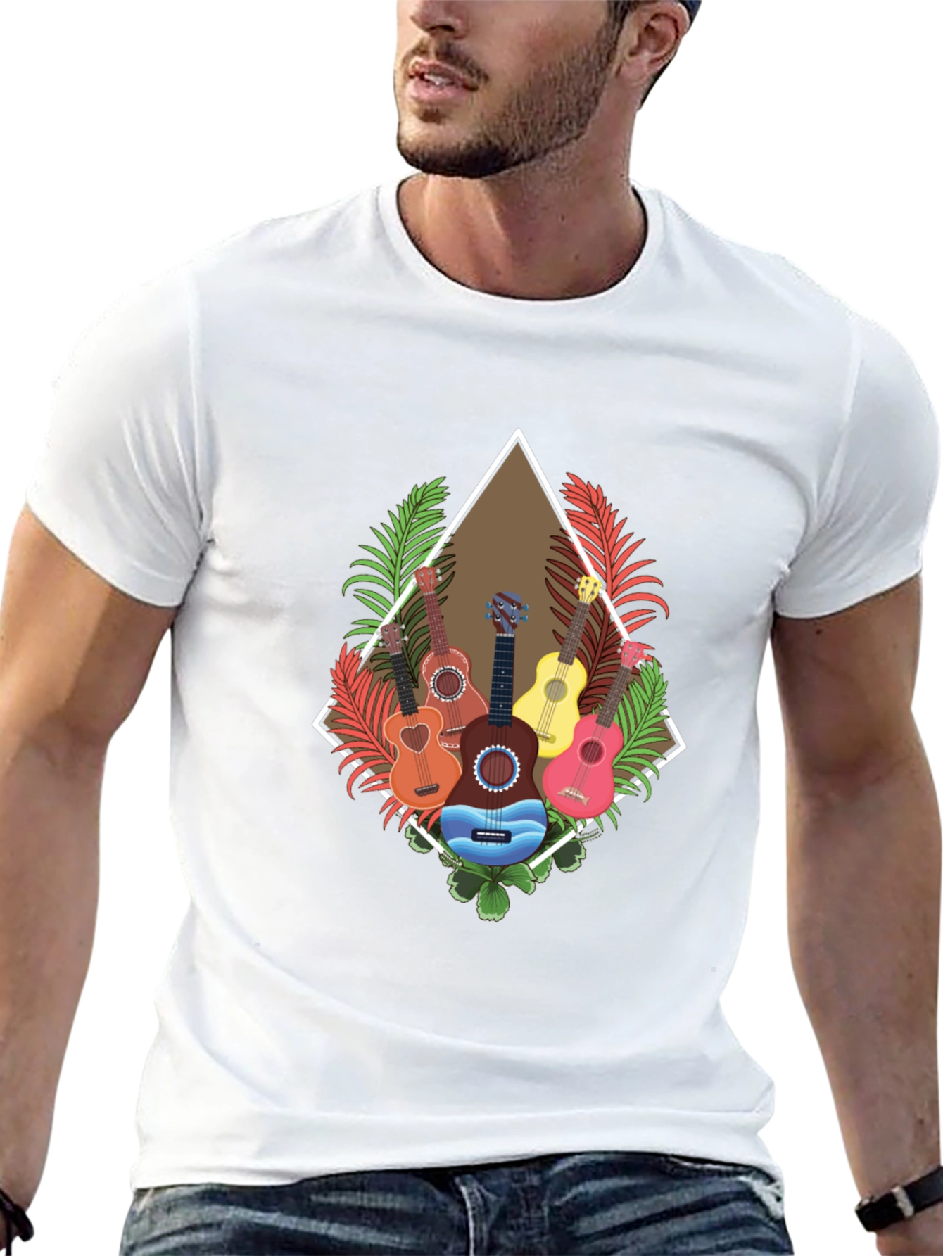 Tropical Guitar T-Shirt: Island Style