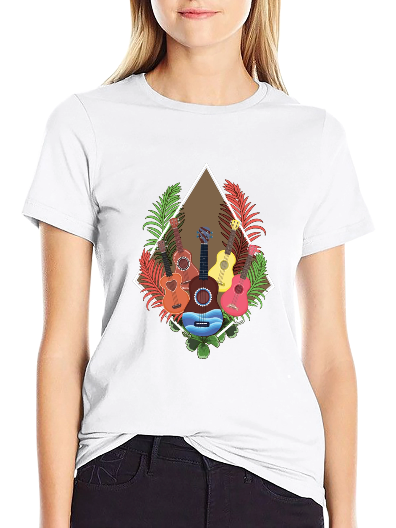 Tropical Guitar T-Shirt: Island Style