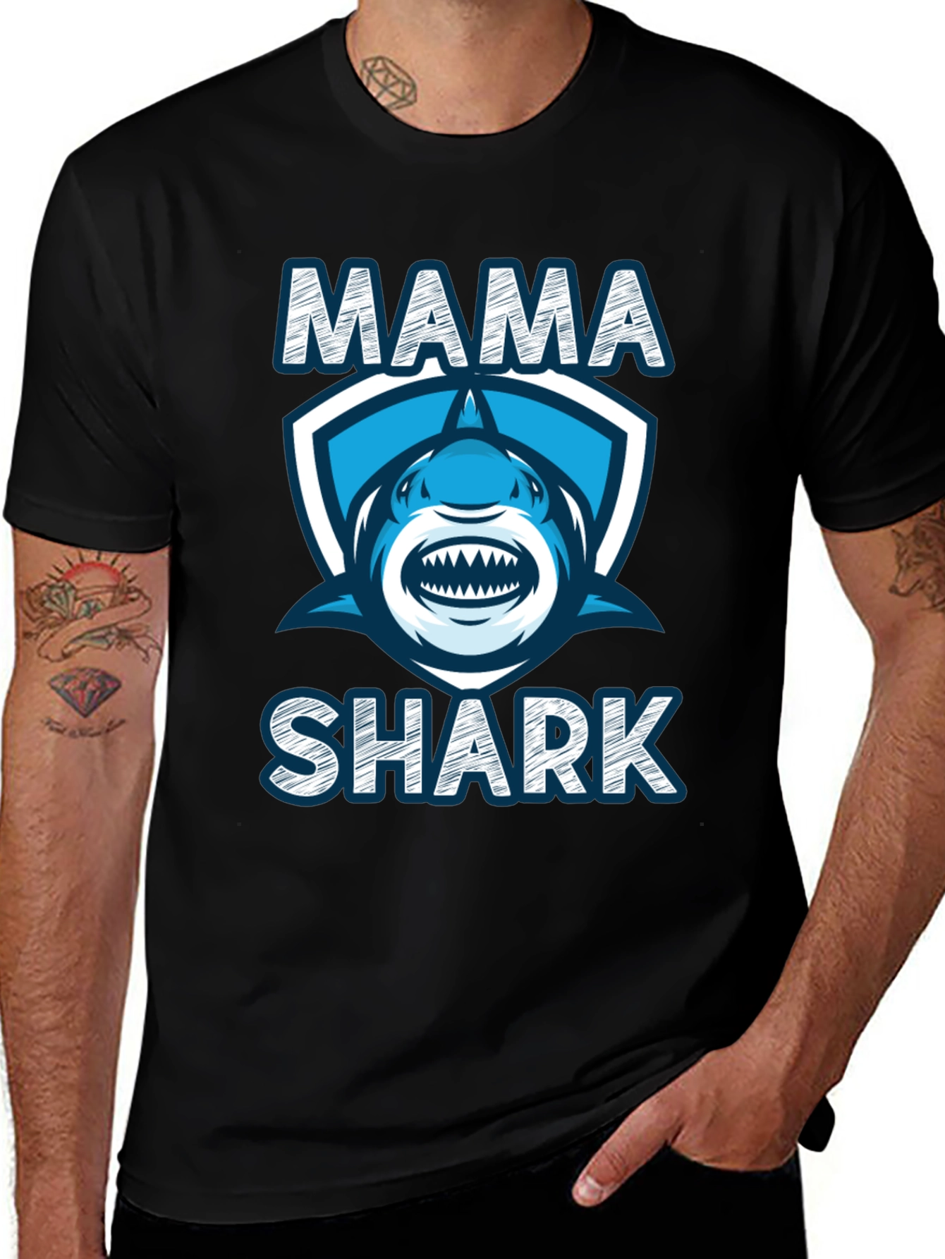 Mama Shark T-Shirt - Fun Family Apparel