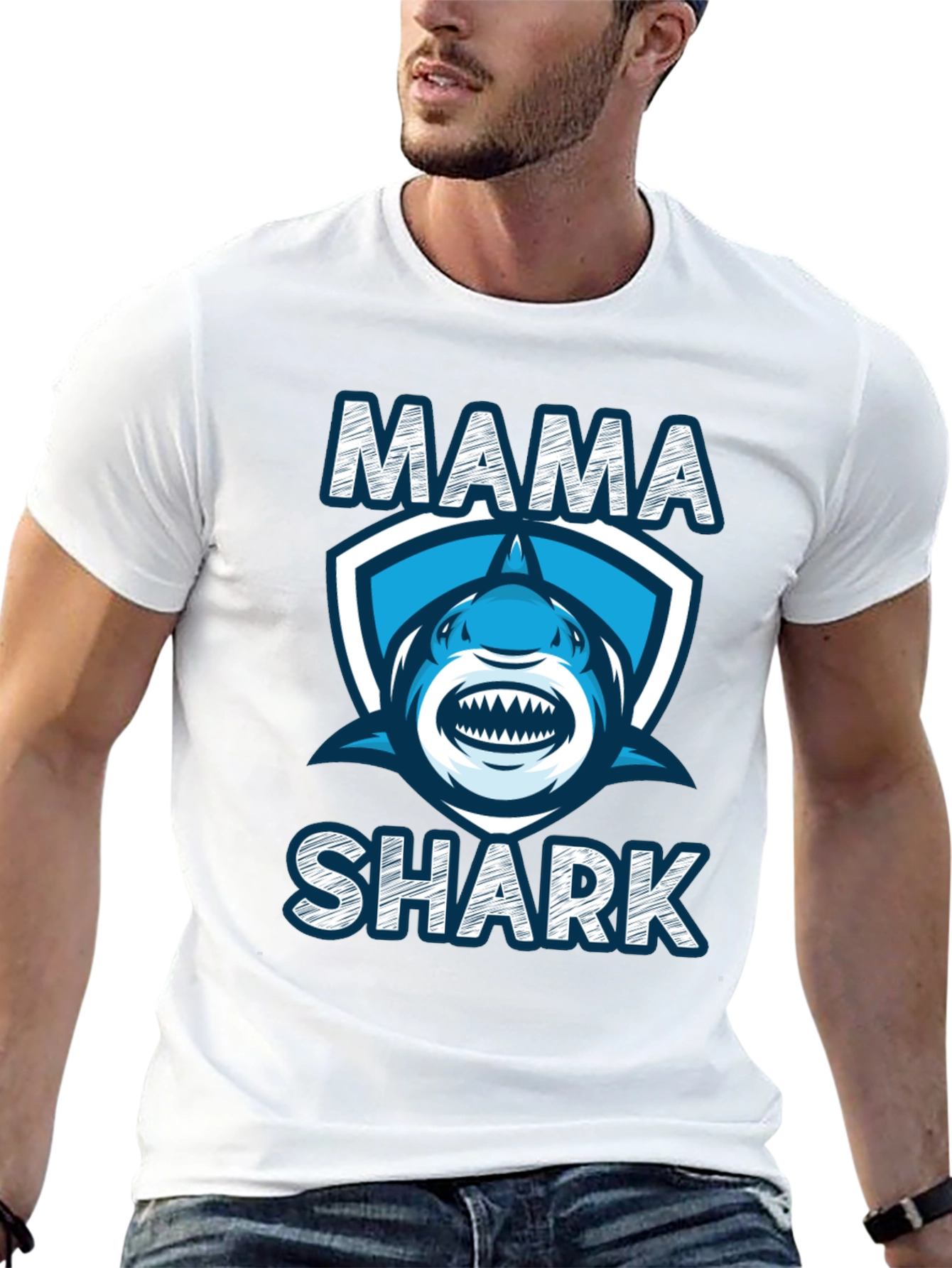 Mama Shark T-Shirt - Fun Family Apparel