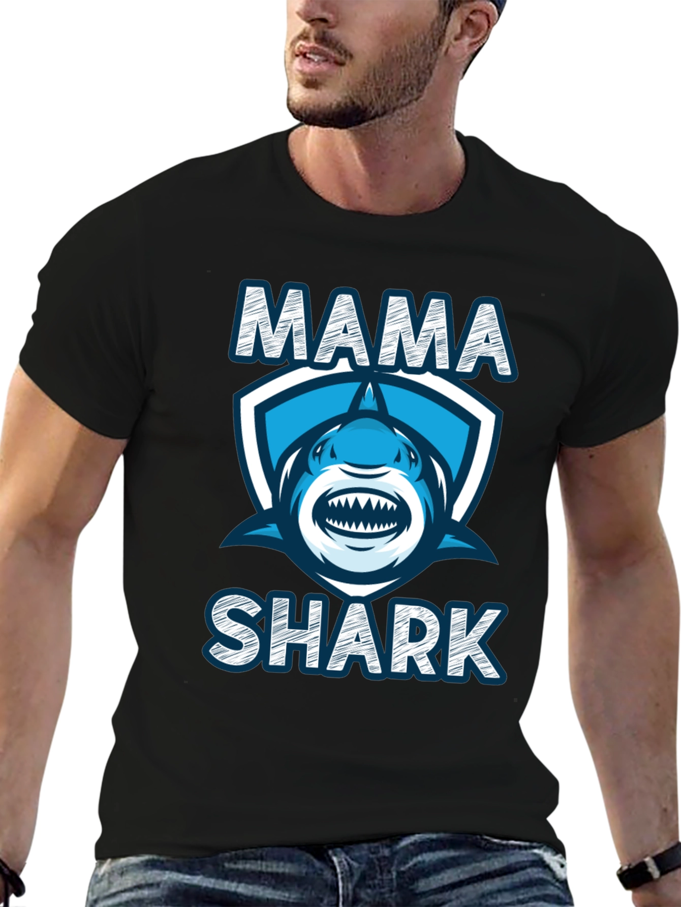 Mama Shark T-Shirt - Fun Family Apparel
