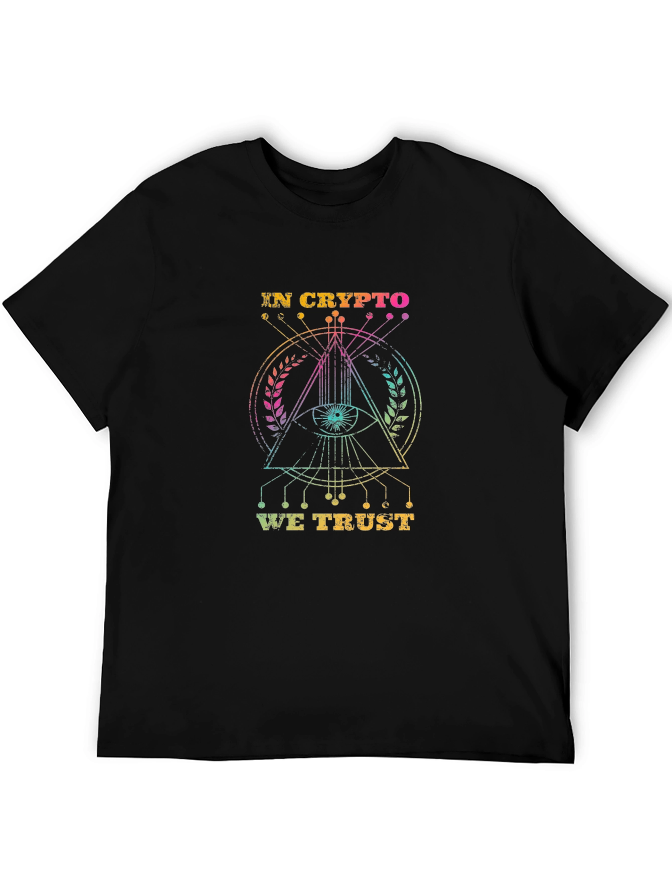 In Crypto We Trust Graphic T-Shirt - Black