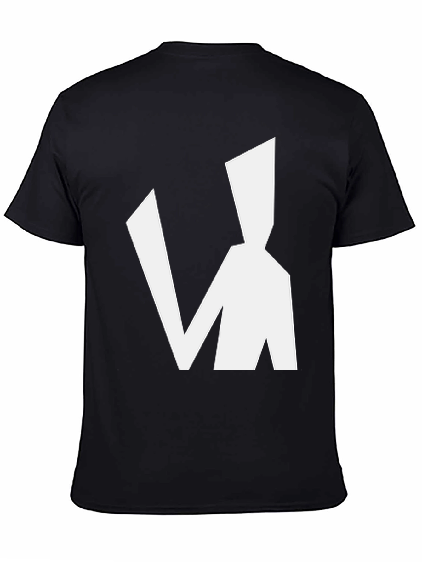 Abstract Man Graphic Black T-Shirt