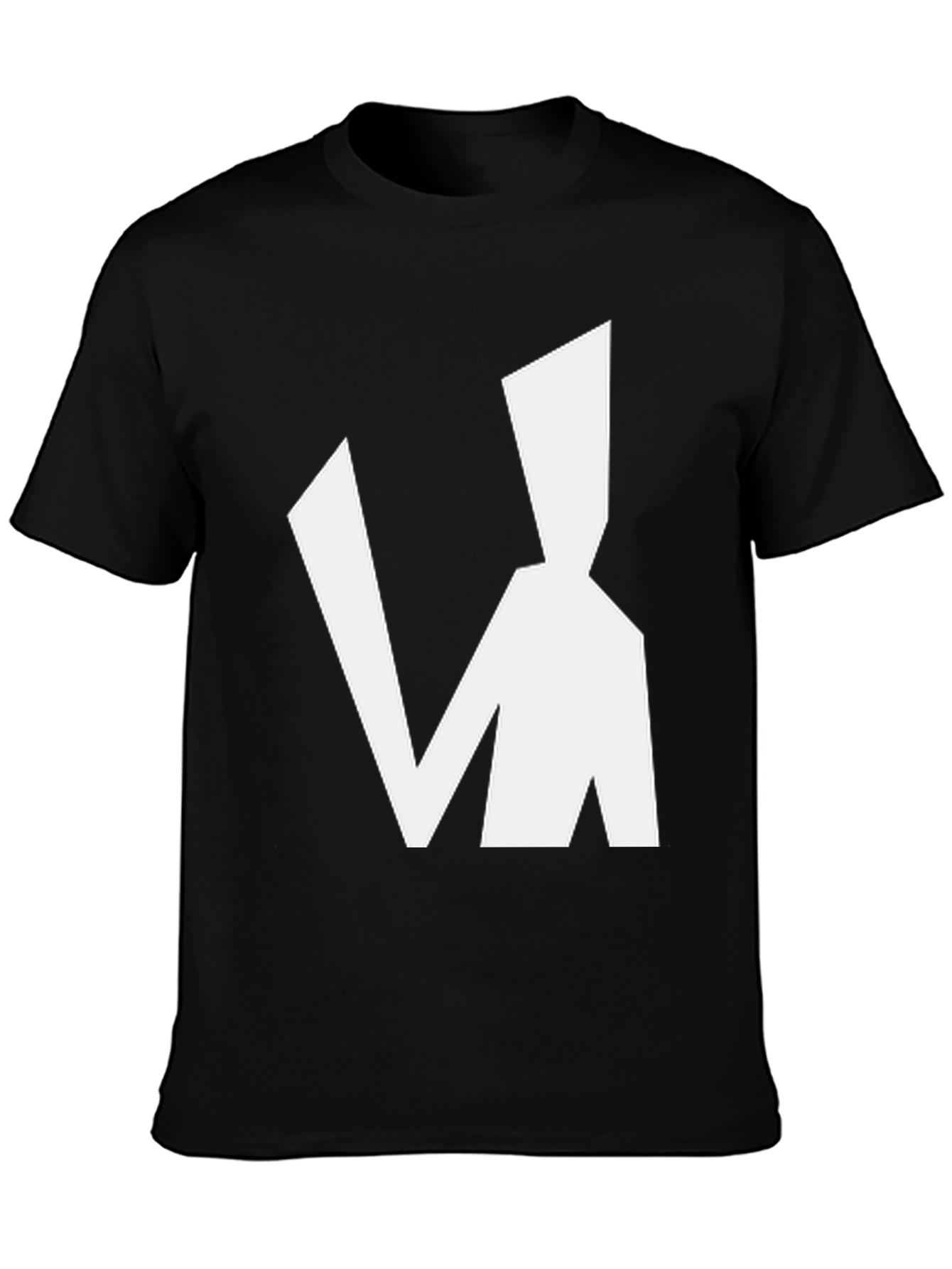 Abstract Man Graphic Black T-Shirt