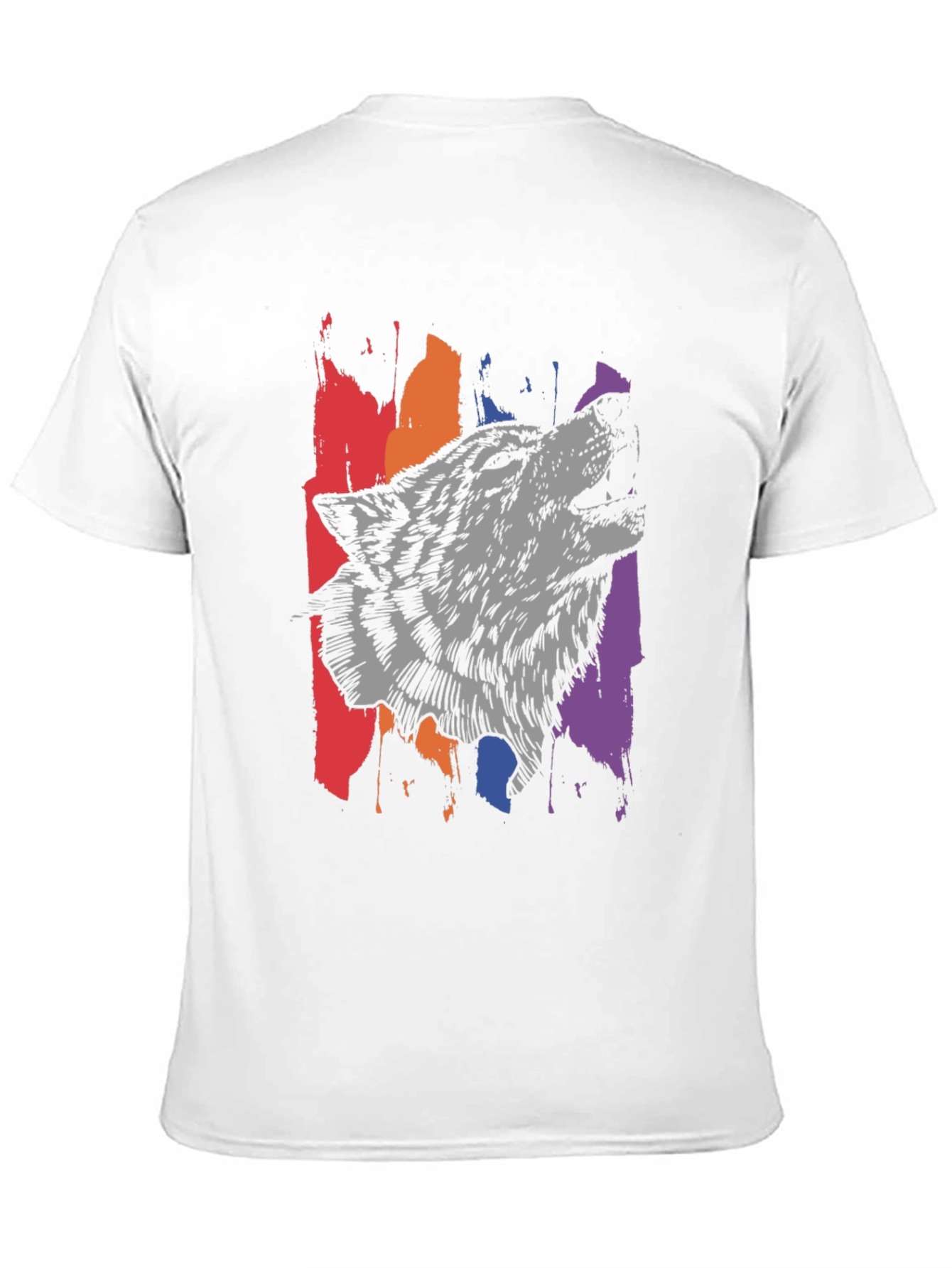 Wolf Graphic Tee - Black Mens T-Shirt