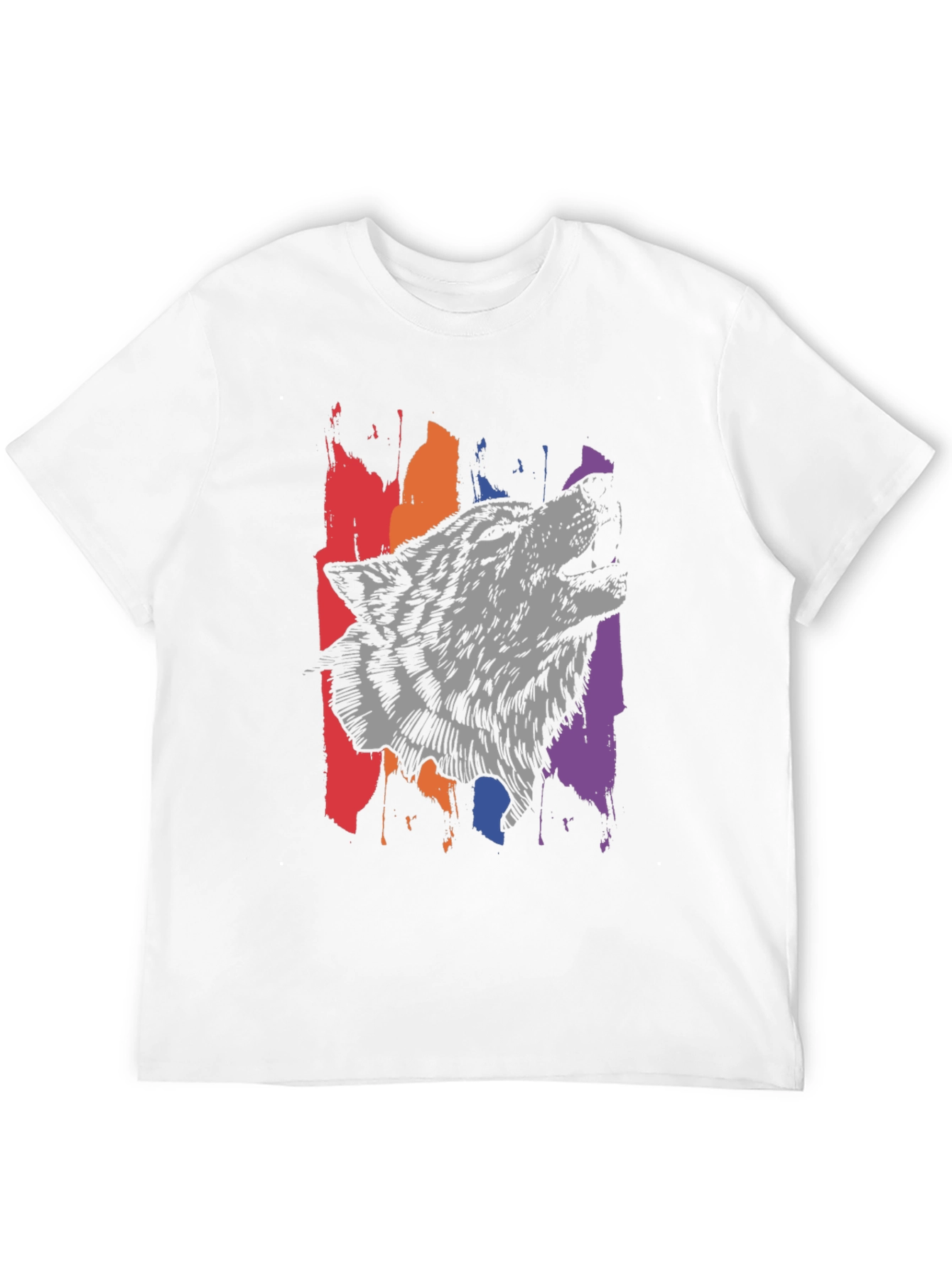 Wolf Graphic Tee - Black Mens T-Shirt