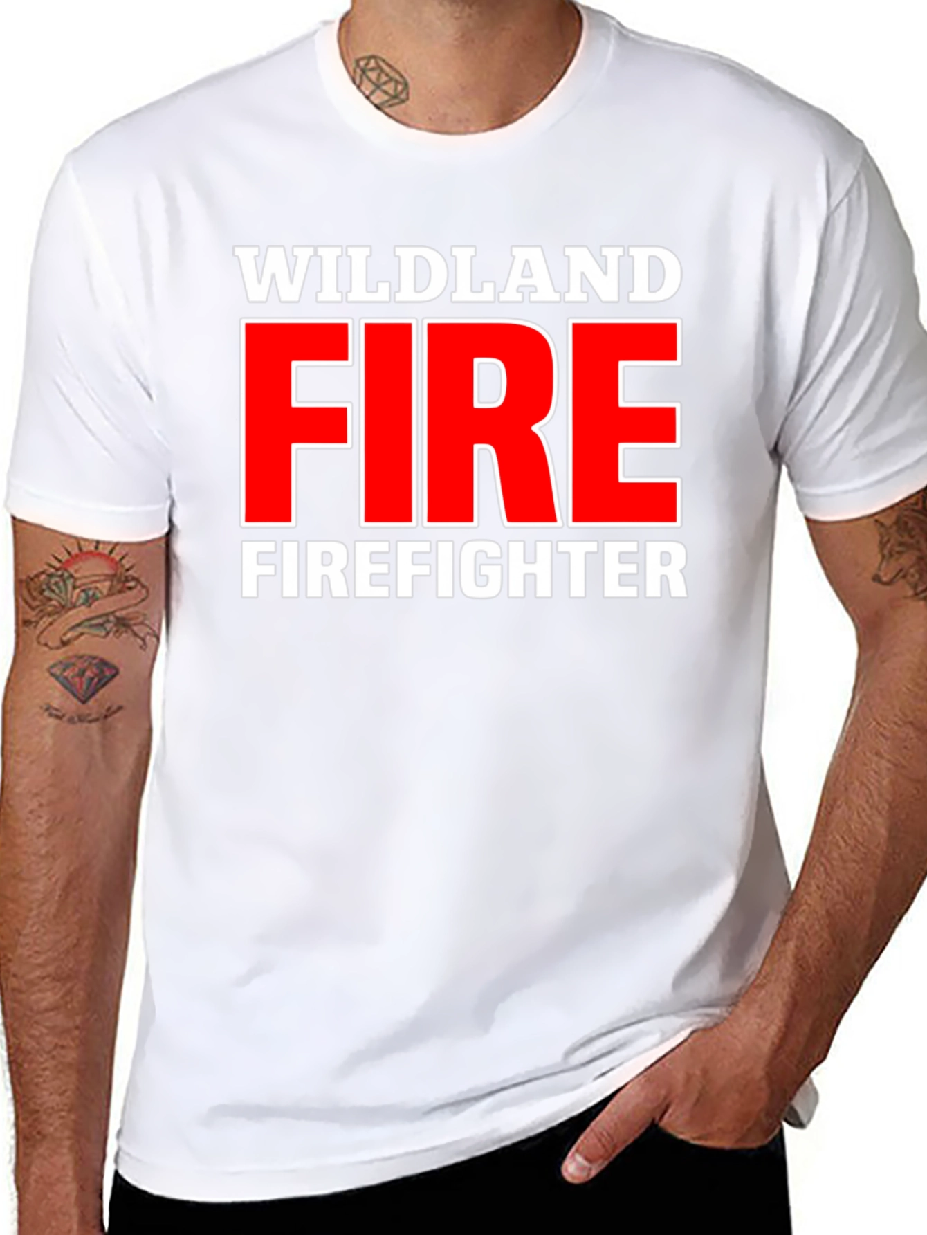 Wildland Firefighter Graphic Tee - Black