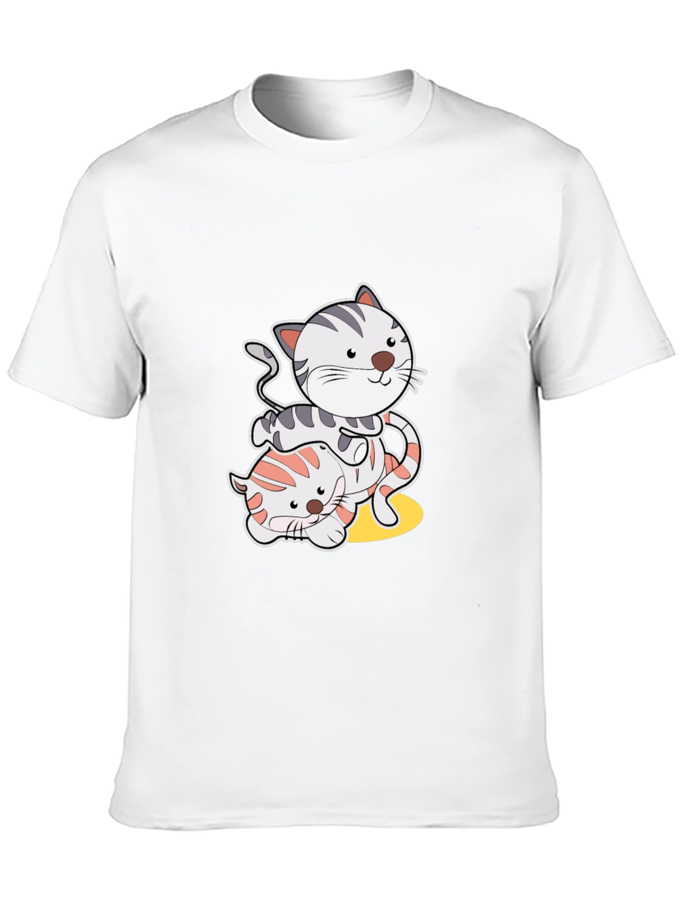 Playful Cat Graphic T-Shirt