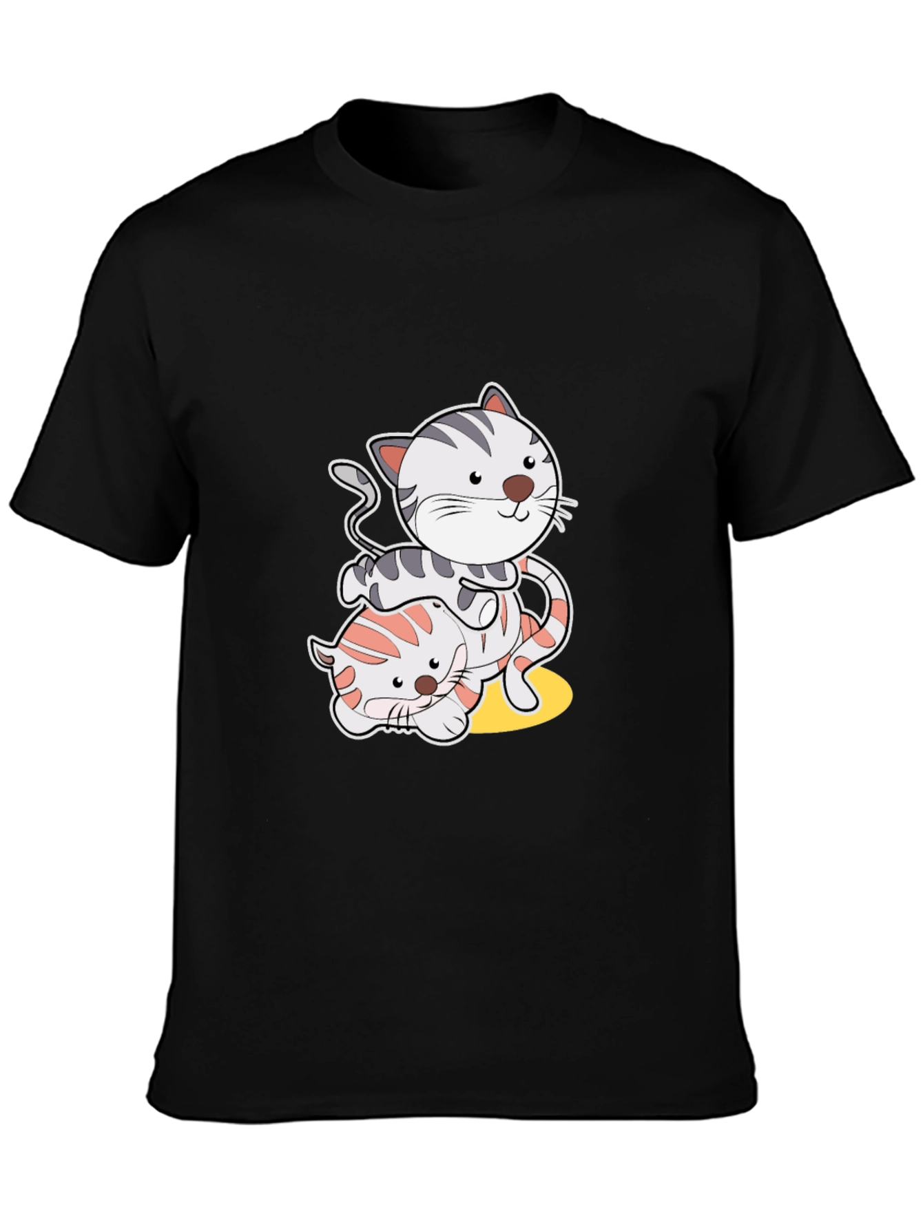Playful Cat Graphic T-Shirt