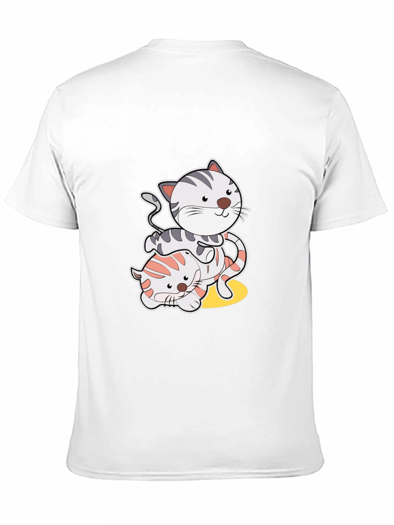 Playful Cat Graphic T-Shirt