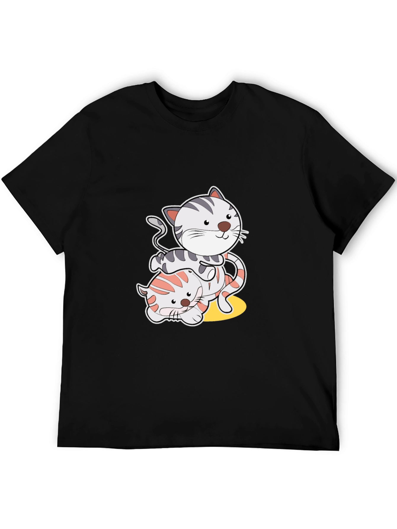 Playful Cat Graphic T-Shirt