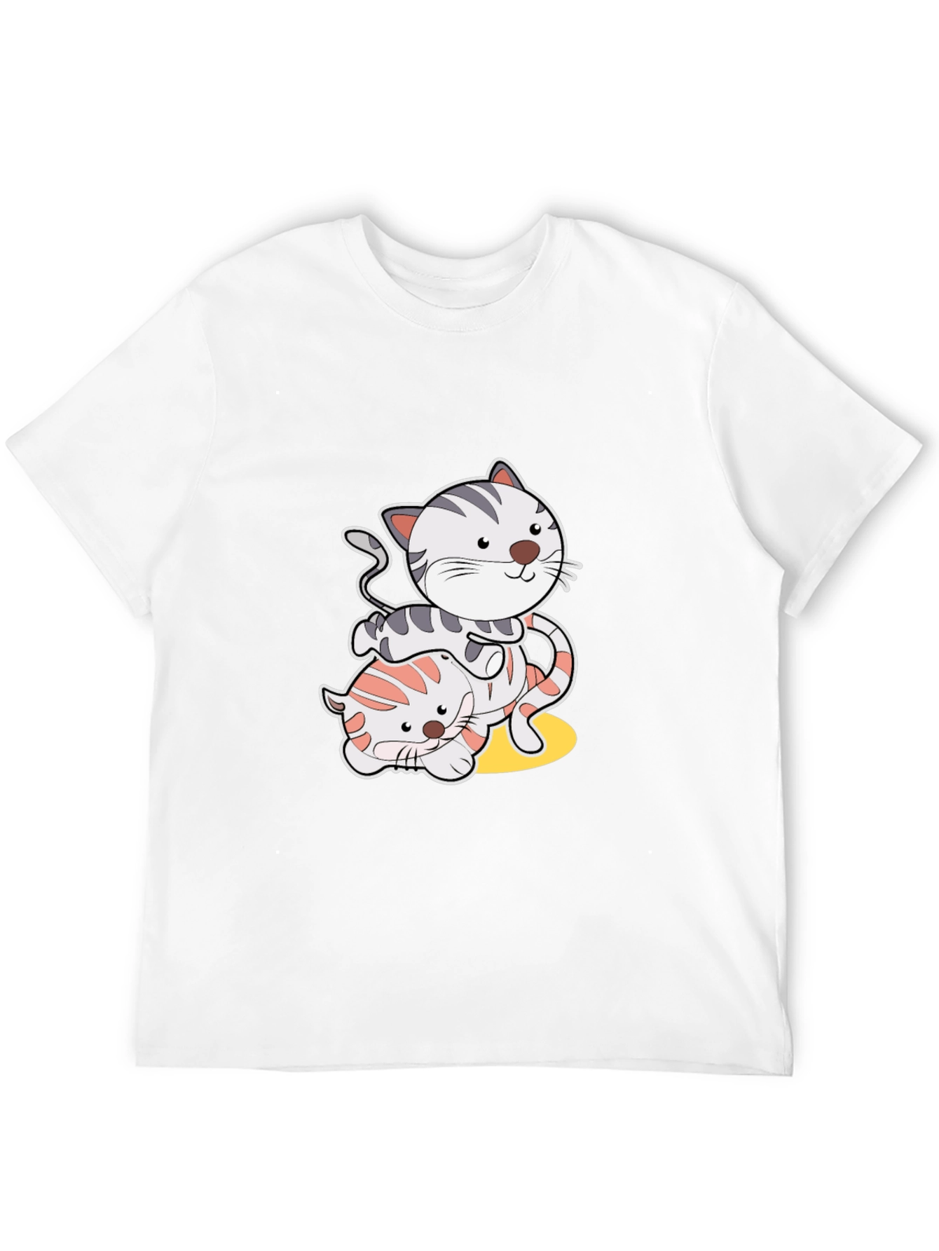 Playful Cat Graphic T-Shirt