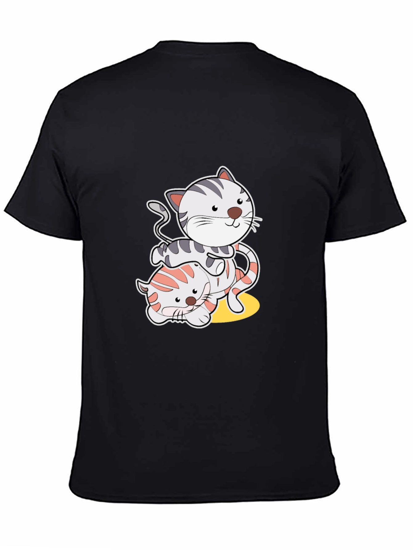 Playful Cat Graphic T-Shirt