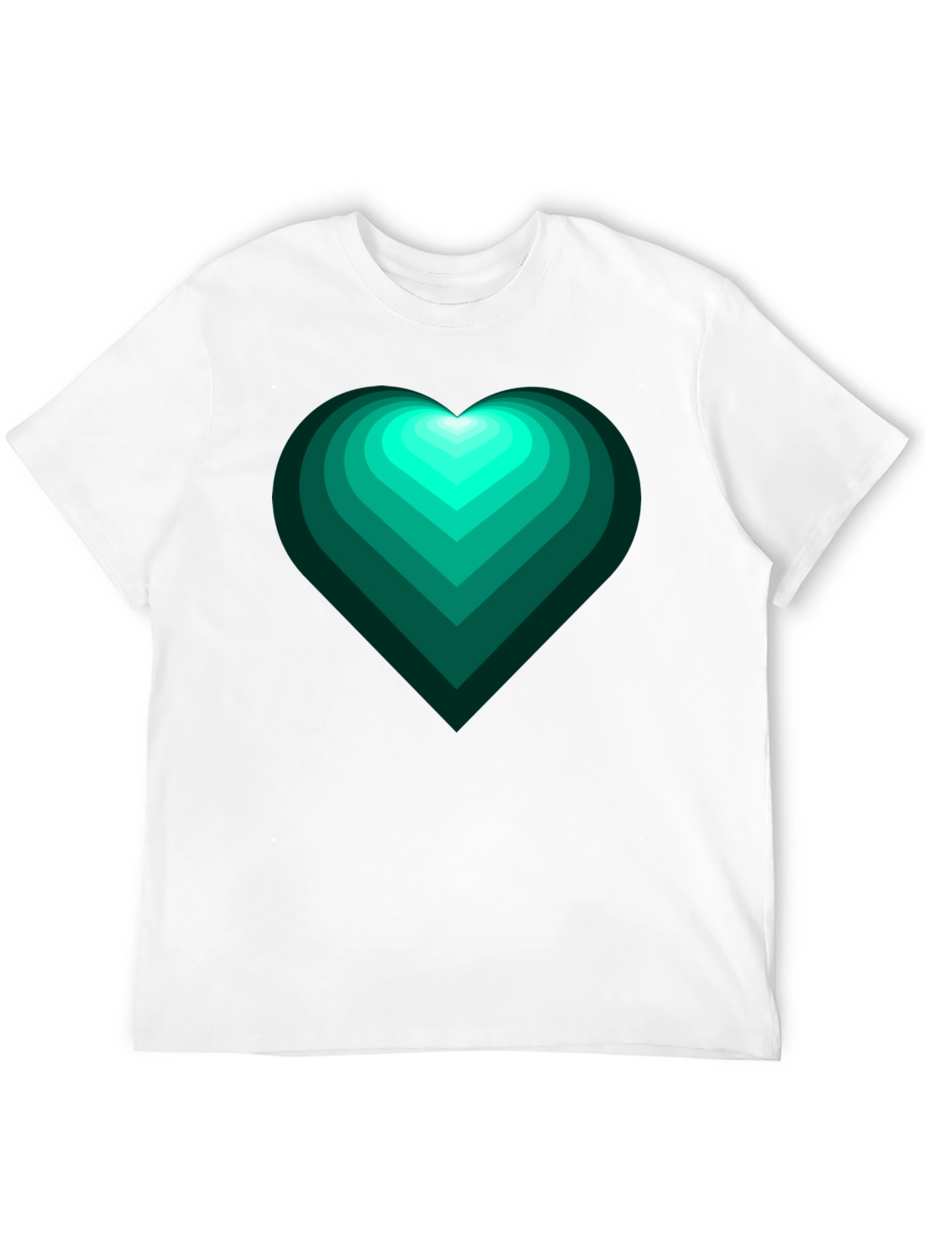 Emerald Heart Graphic Tee - Trendy Mens Shirt