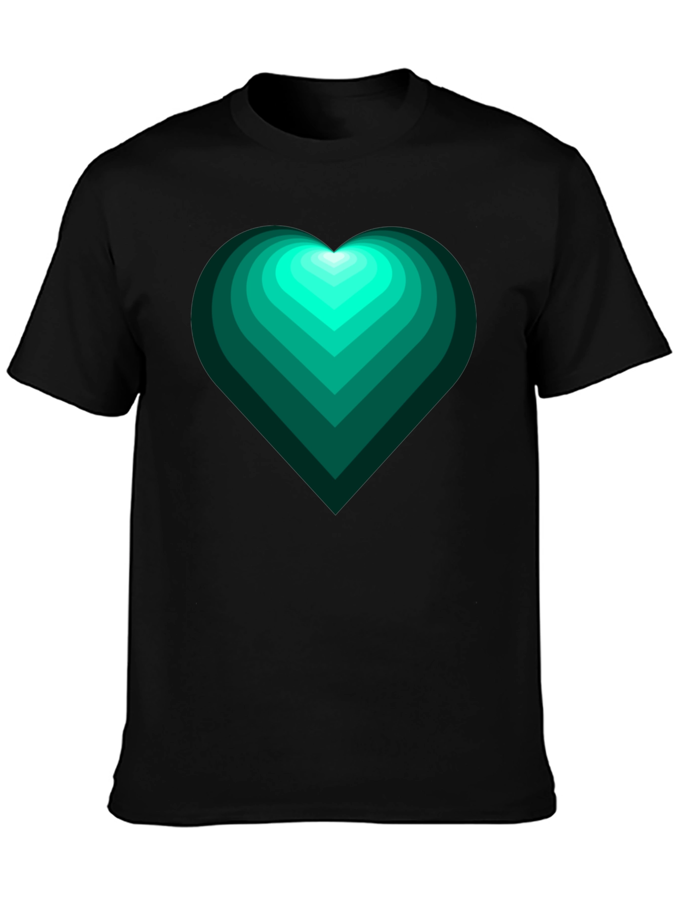 Emerald Heart Graphic Tee - Trendy Mens Shirt