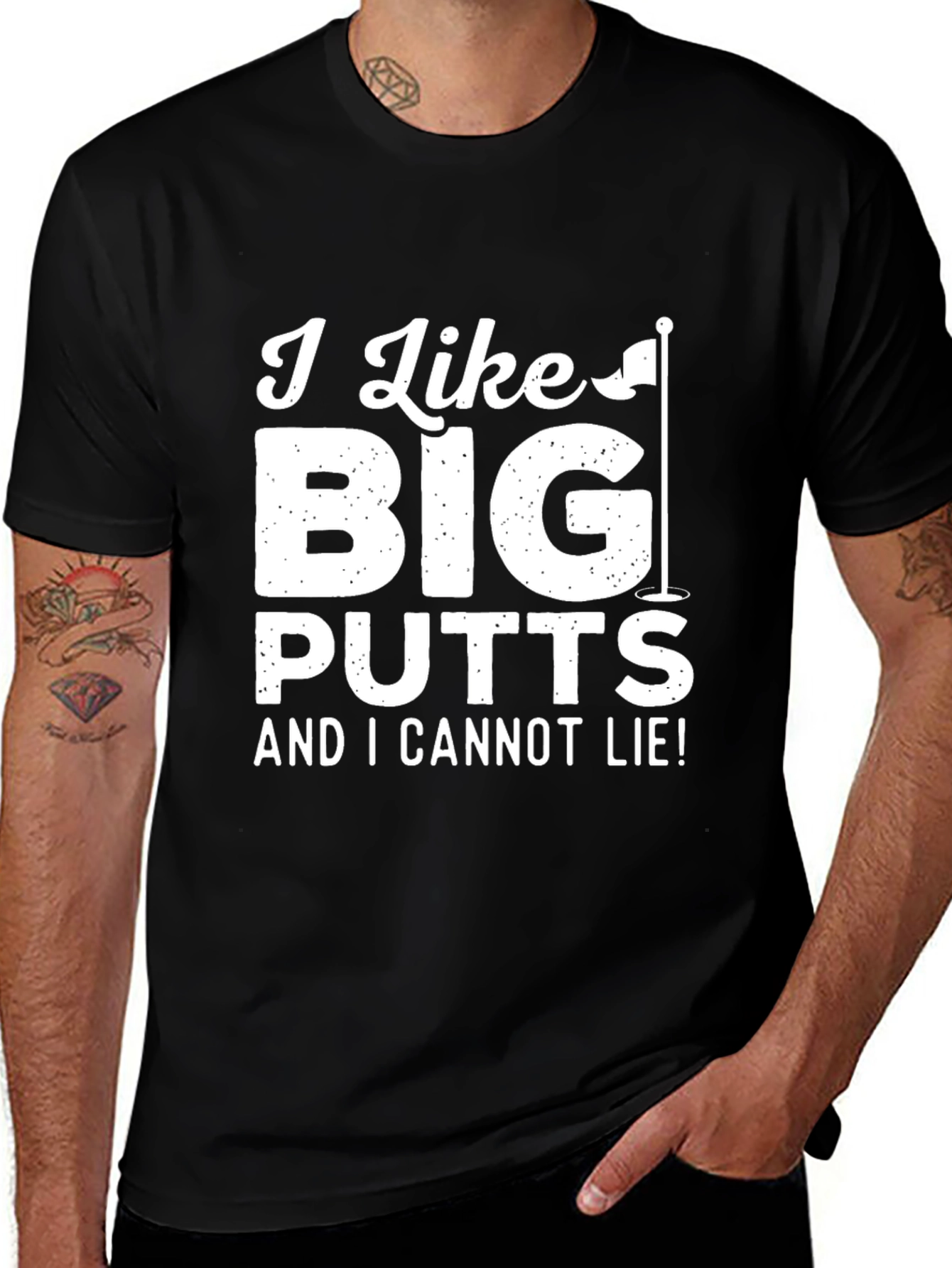 Golf Humor T-Shirt: I Like Big Putts