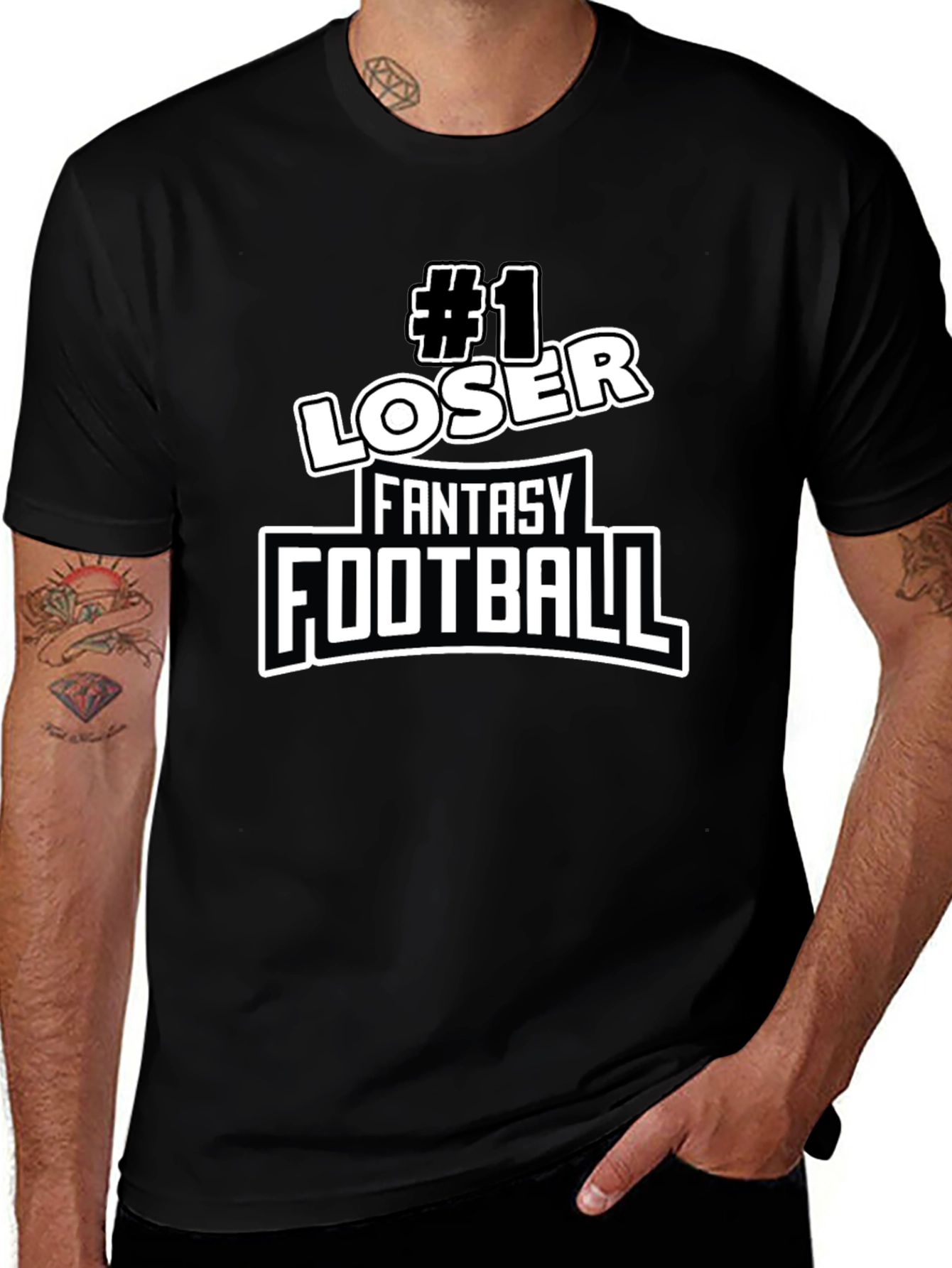 #1 Loser Fantasy Football T-Shirt - Novelty Graphic Tee