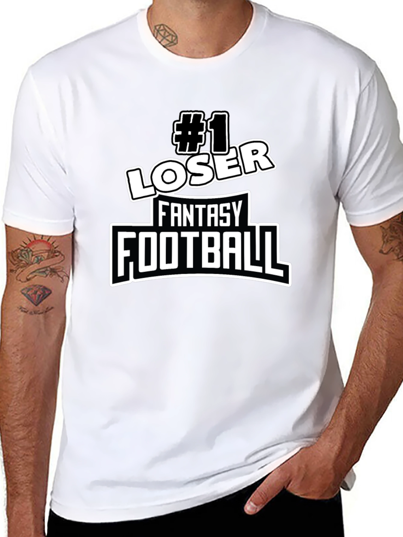 #1 Loser Fantasy Football T-Shirt - Novelty Graphic Tee