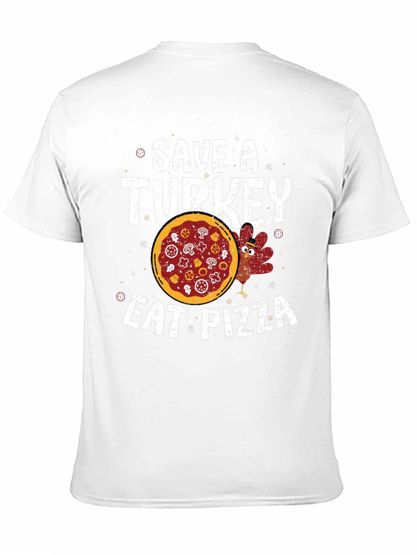 Save a Turkey Eat Pizza T-Shirt Funny Thanksgiving Tee
