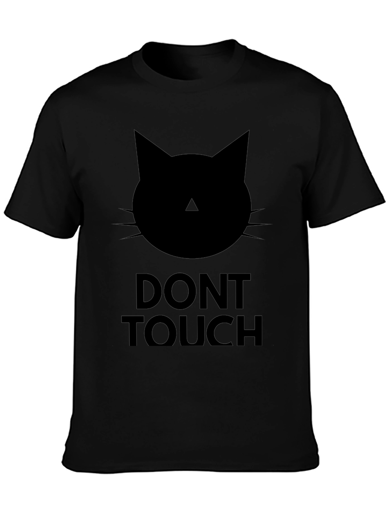 Dont Touch Black Cat Graphic Tee