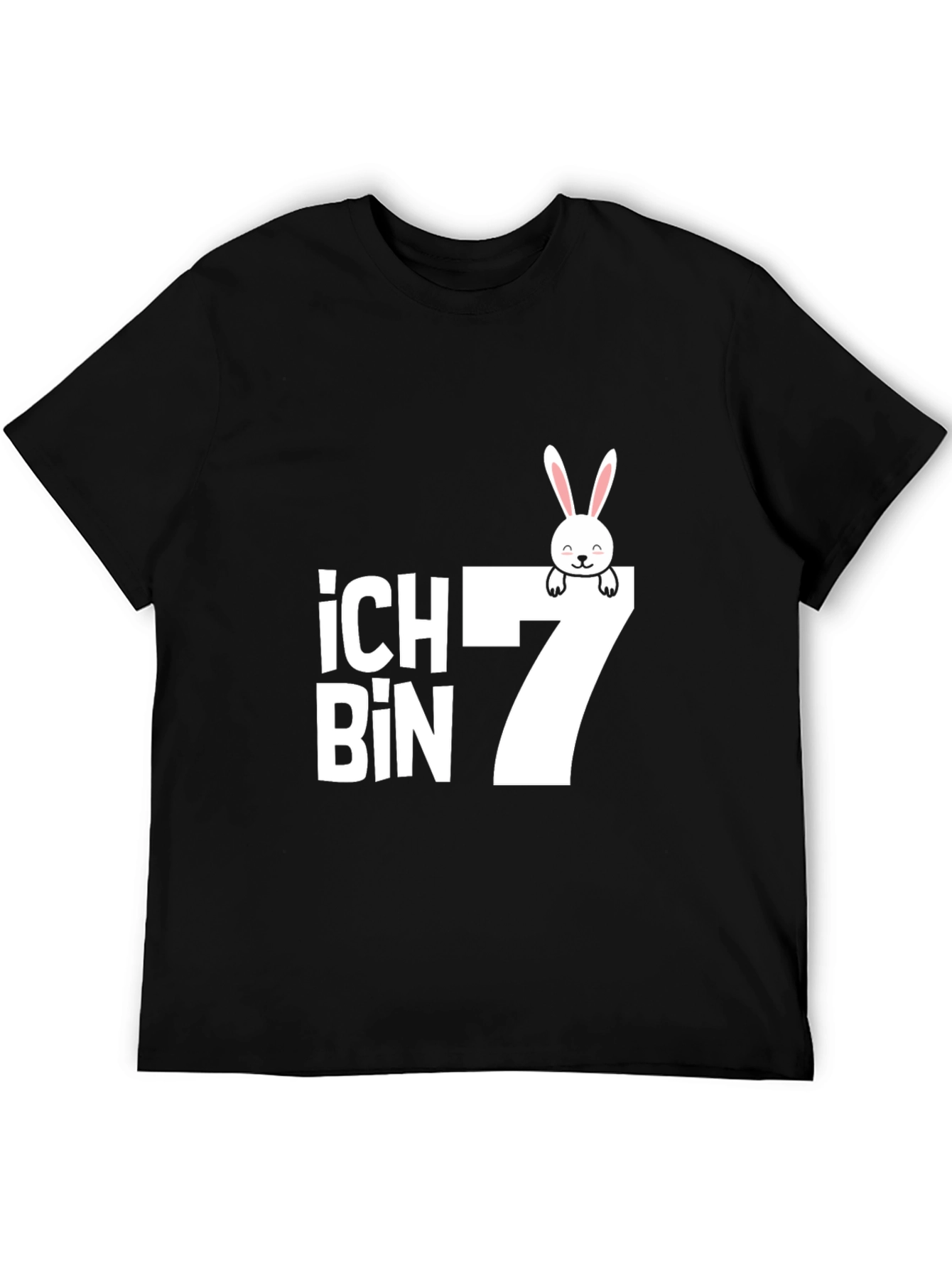 Ich Bin 7 Birthday Bunny T-Shirt