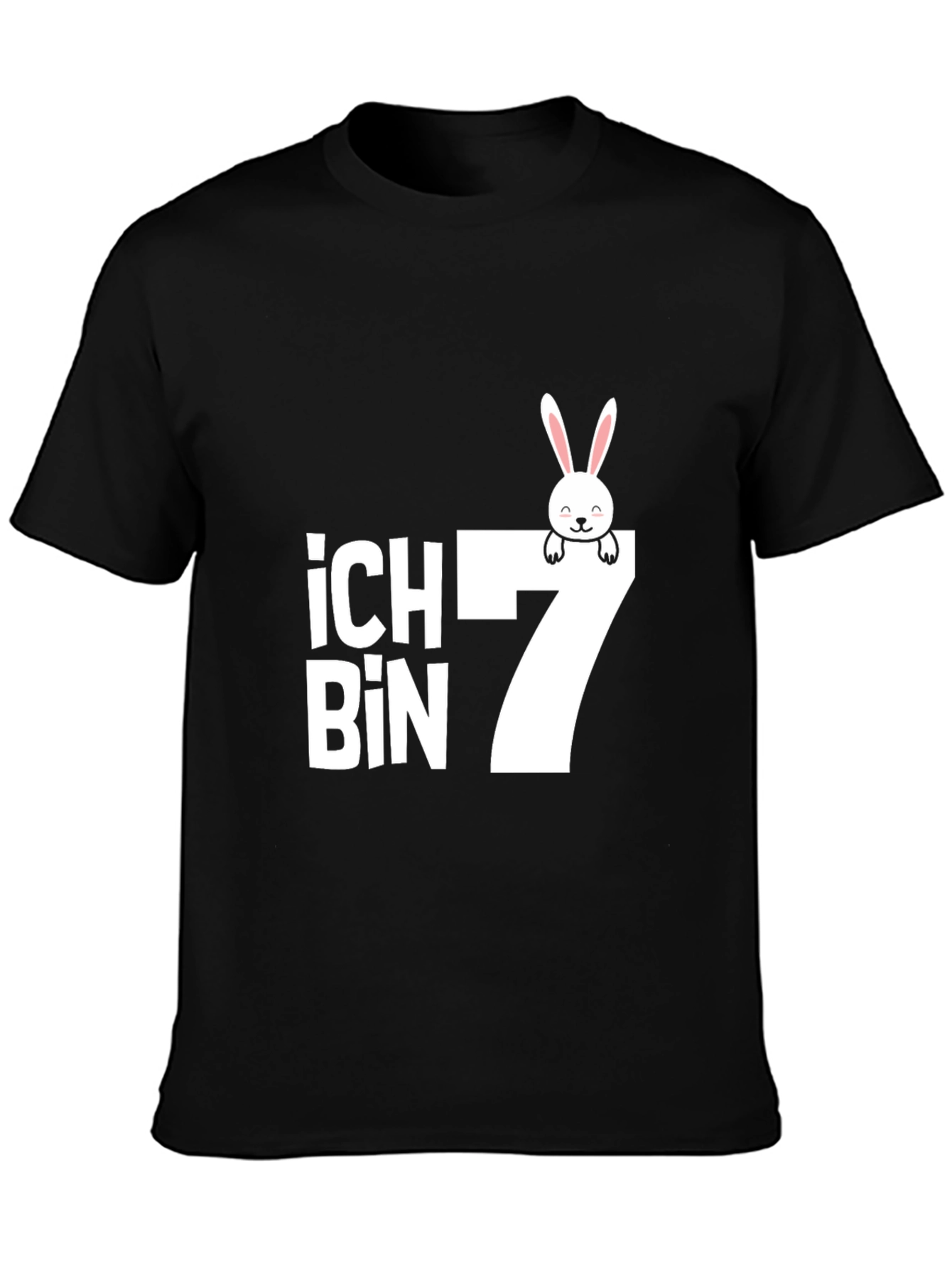 Ich Bin 7 Birthday Bunny T-Shirt