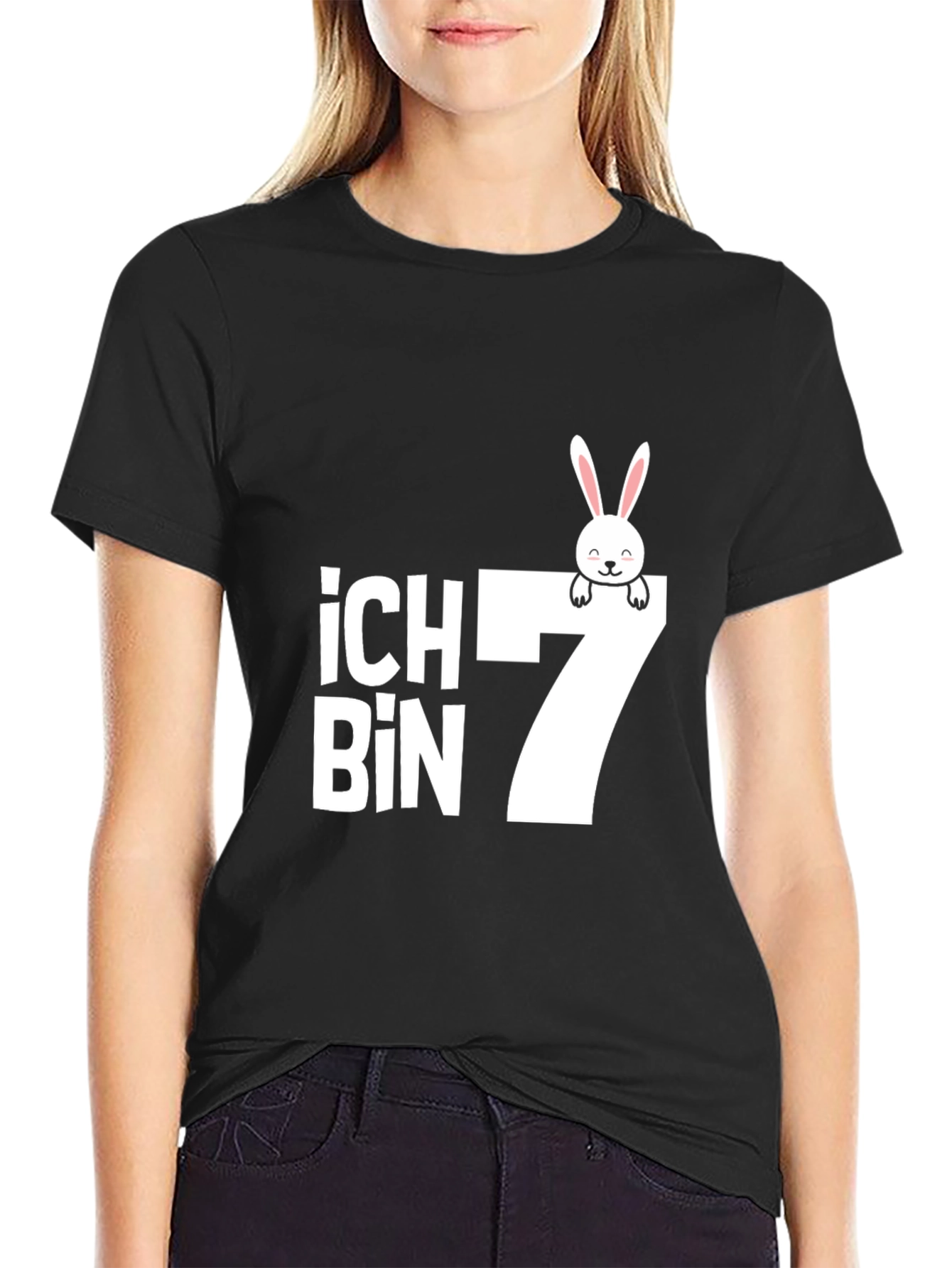 Ich Bin 7 Birthday Bunny T-Shirt