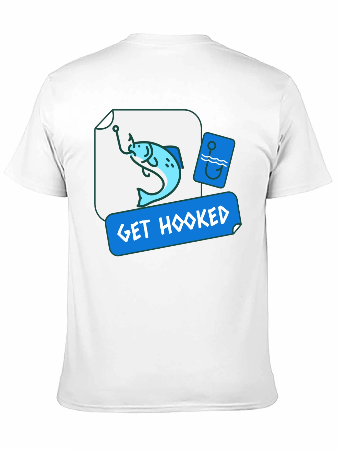 Get Hooked Fishing T-Shirt - Casual Tee