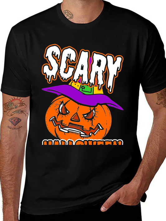 Scary Halloween Pumpkin T-Shirt