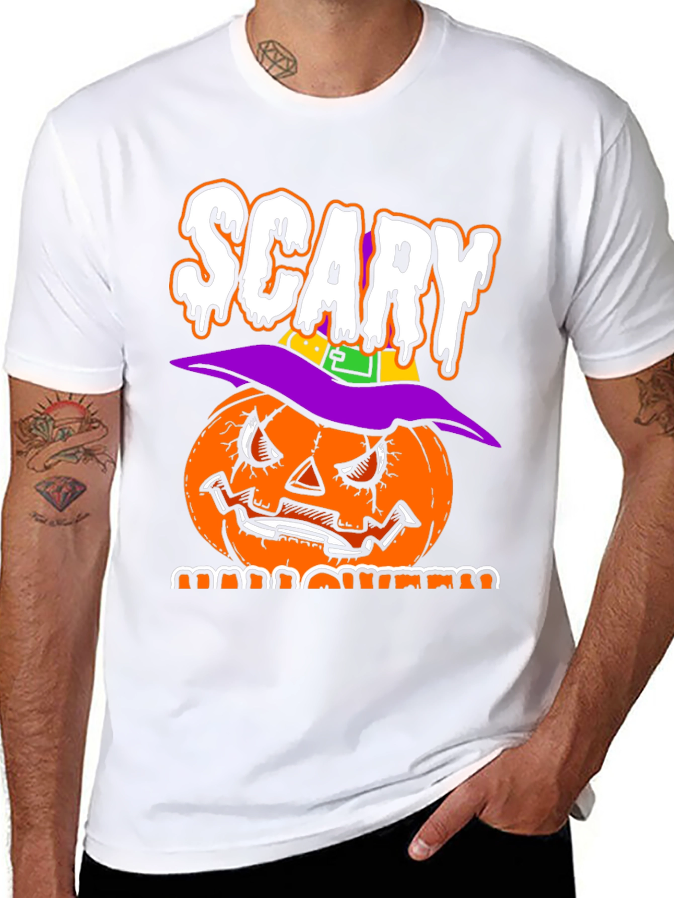 Scary Halloween Pumpkin T-Shirt