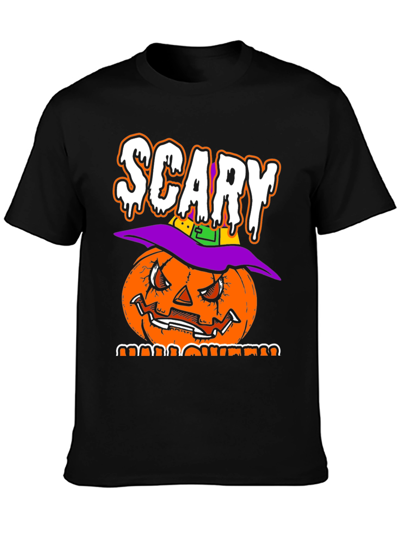 Scary Halloween Pumpkin T-Shirt