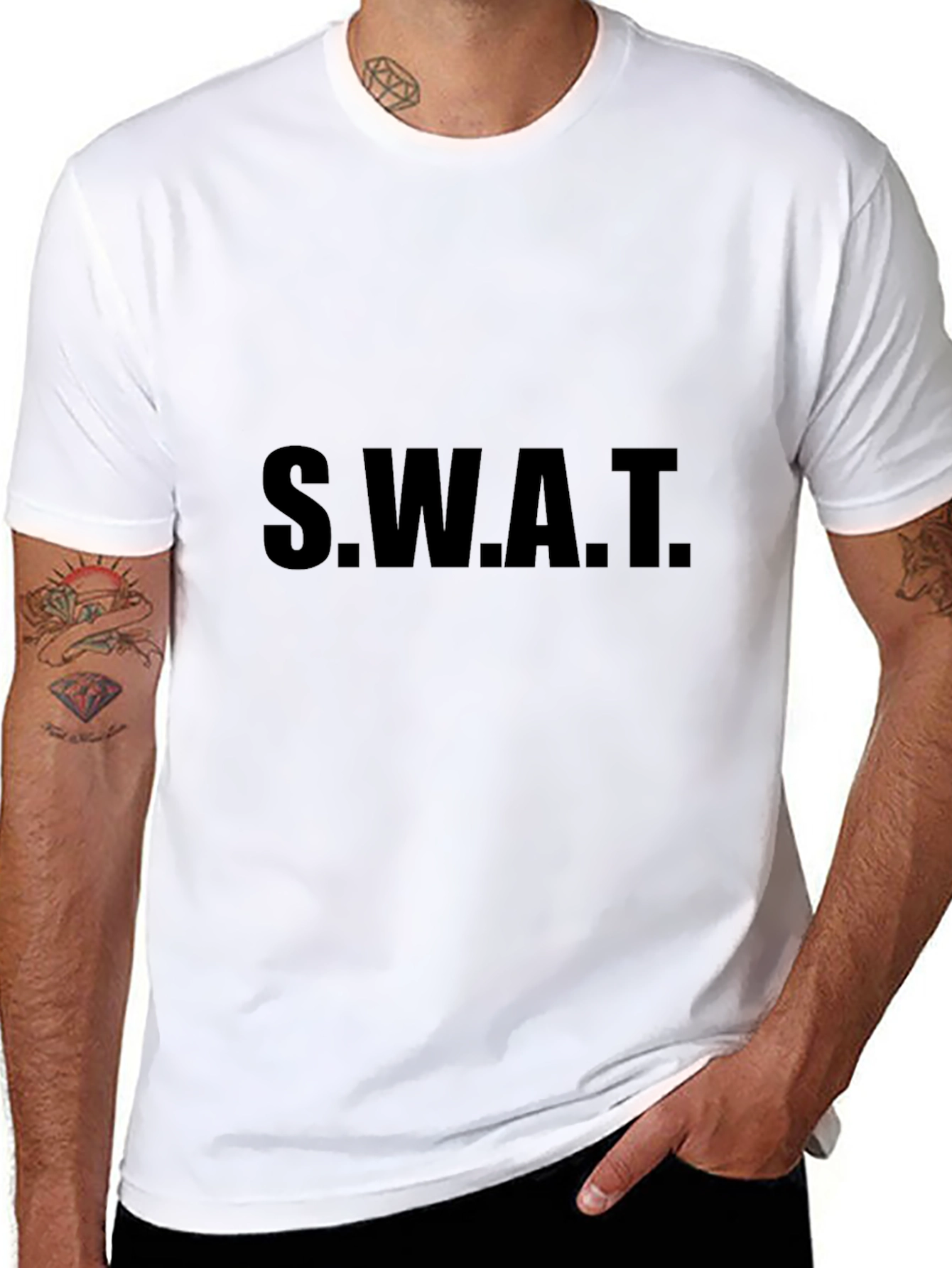 S.W.A.T. Graphic T-Shirt - Black