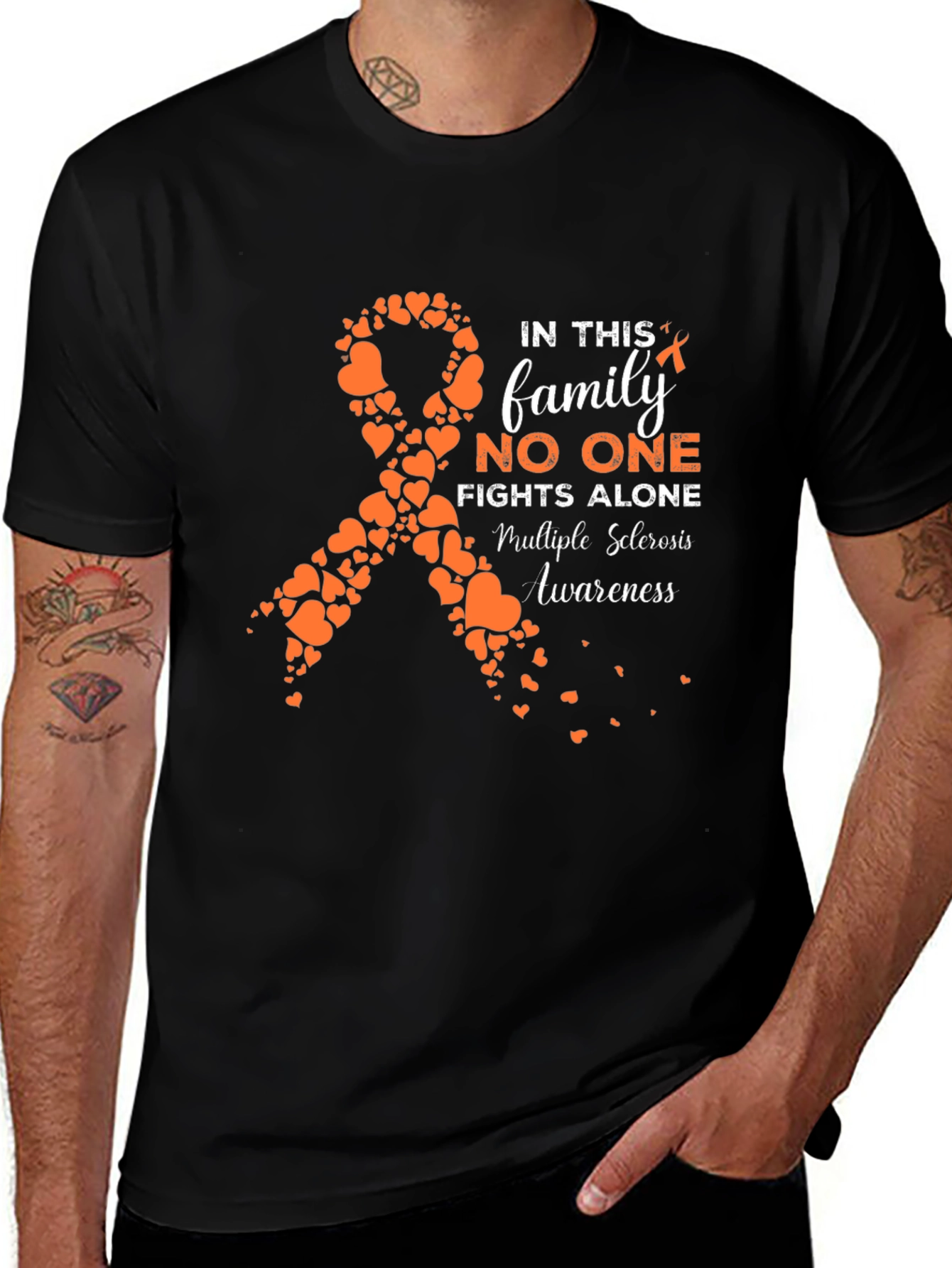 Multiple Sclerosis Awareness Ribbon Graphic Tee