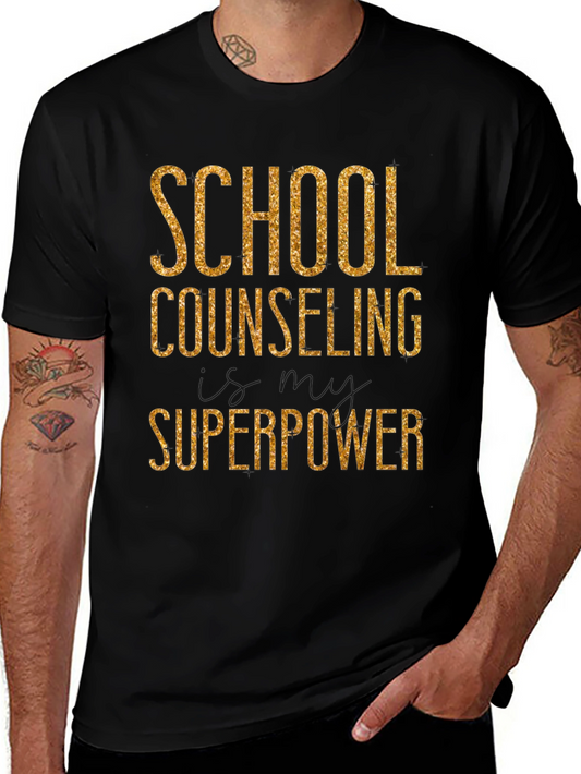 School Counseling Superpower Graphic Tee