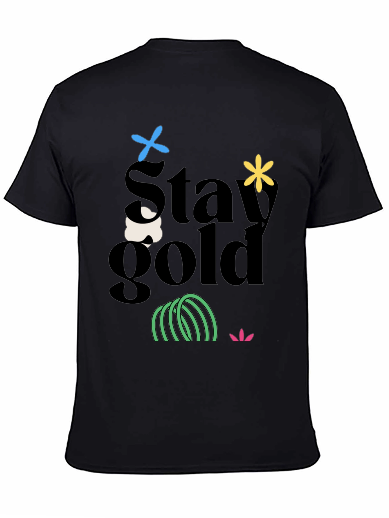Stay Gold Graphic Tee - Trendy Unisex T-Shirt